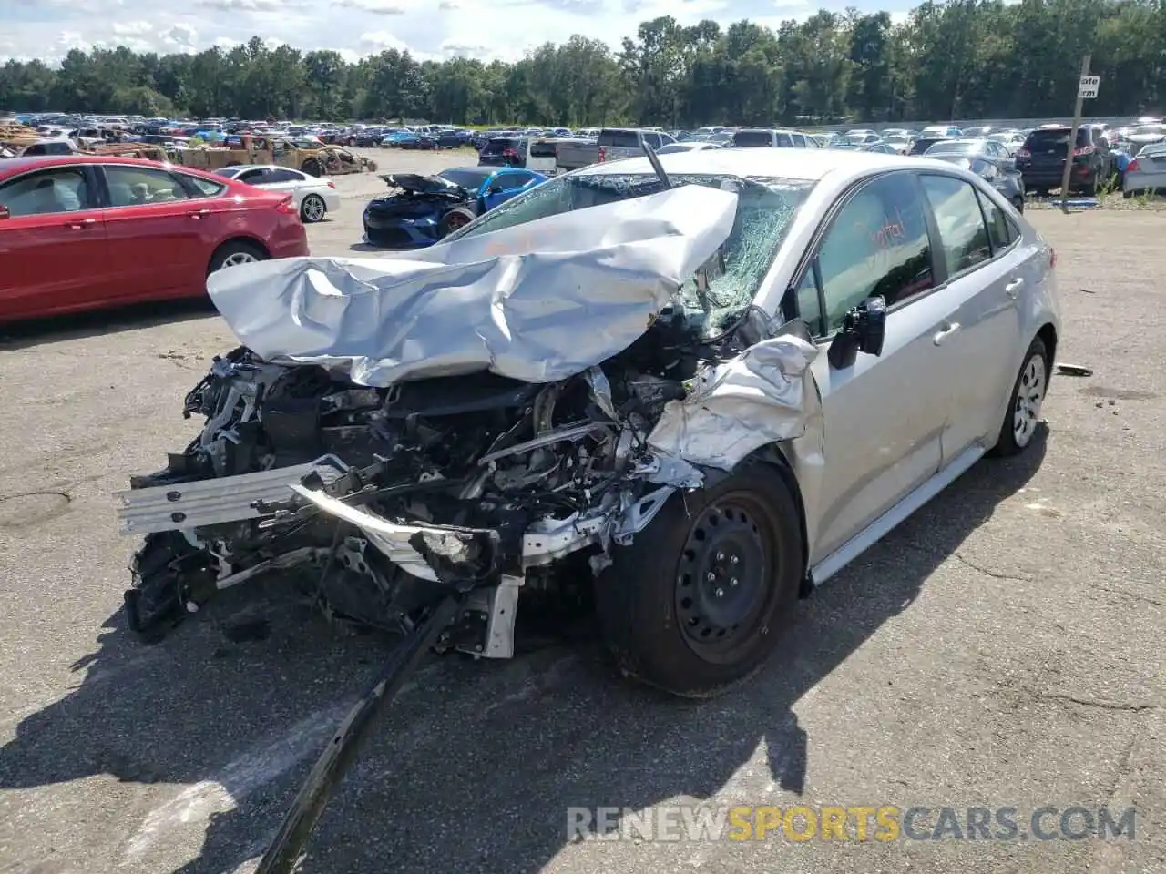 2 Photograph of a damaged car JTDEPMAE6NJ190309 TOYOTA COROLLA 2022