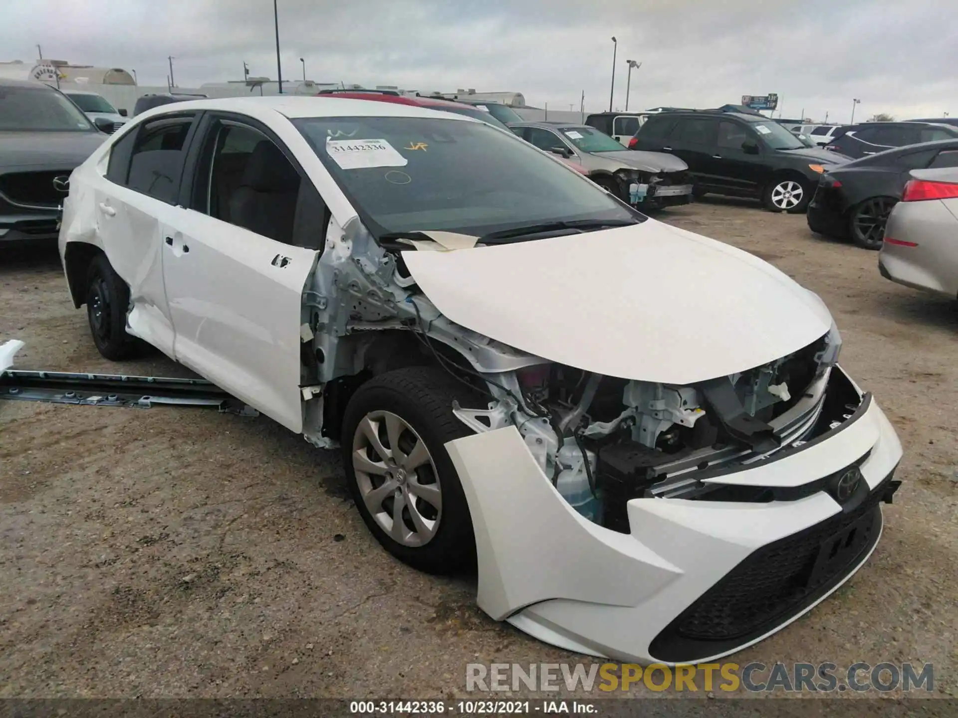 1 Photograph of a damaged car JTDEPMAE6NJ196028 TOYOTA COROLLA 2022