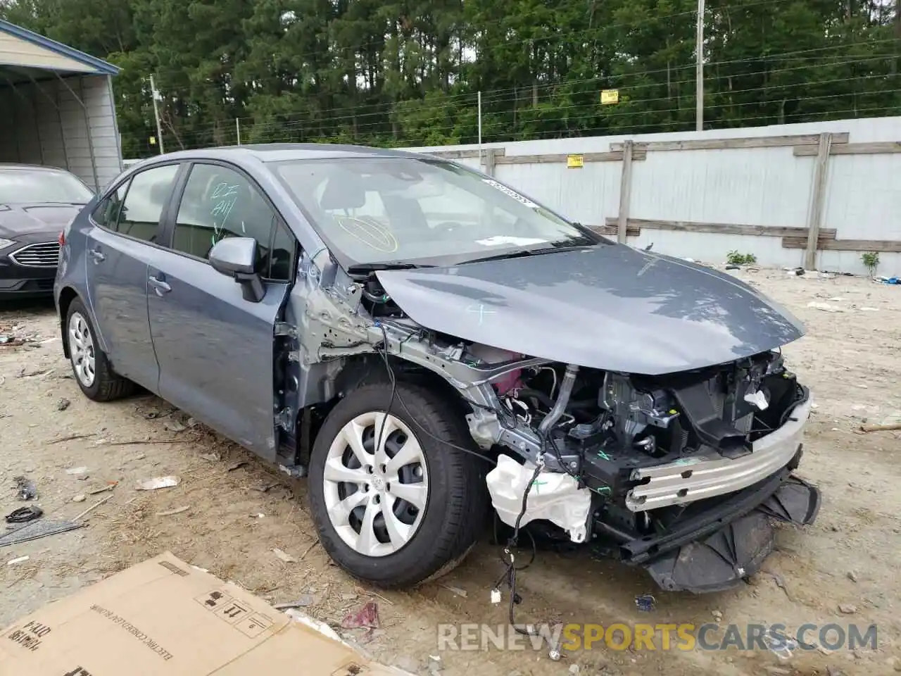 1 Photograph of a damaged car JTDEPMAE6NJ199821 TOYOTA COROLLA 2022