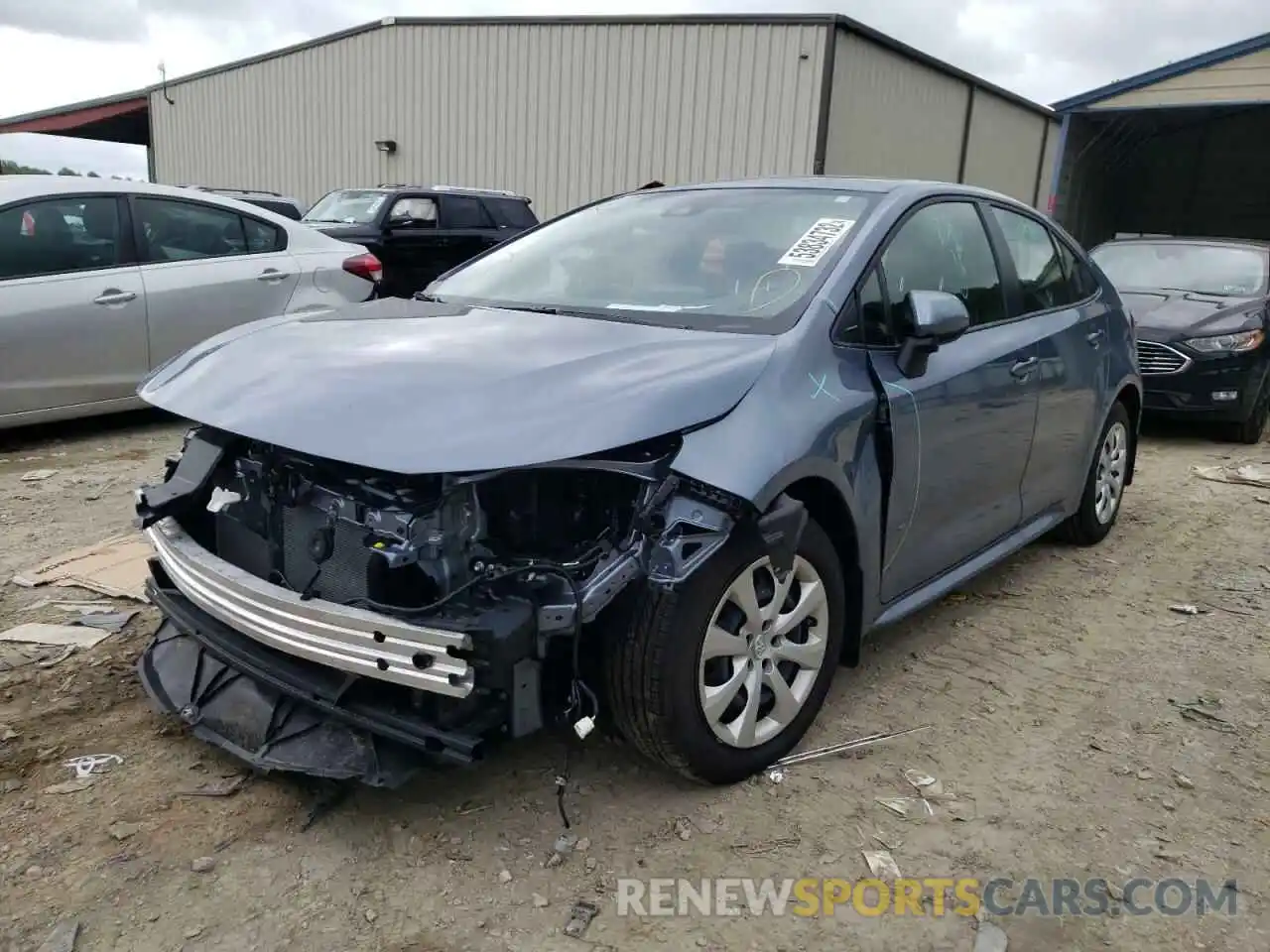 2 Photograph of a damaged car JTDEPMAE6NJ199821 TOYOTA COROLLA 2022