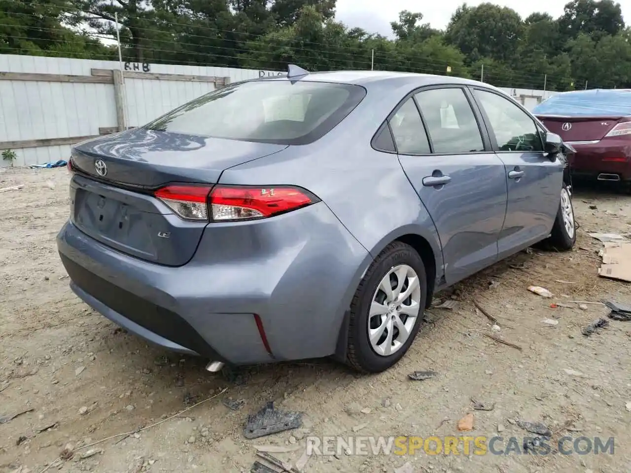 4 Photograph of a damaged car JTDEPMAE6NJ199821 TOYOTA COROLLA 2022