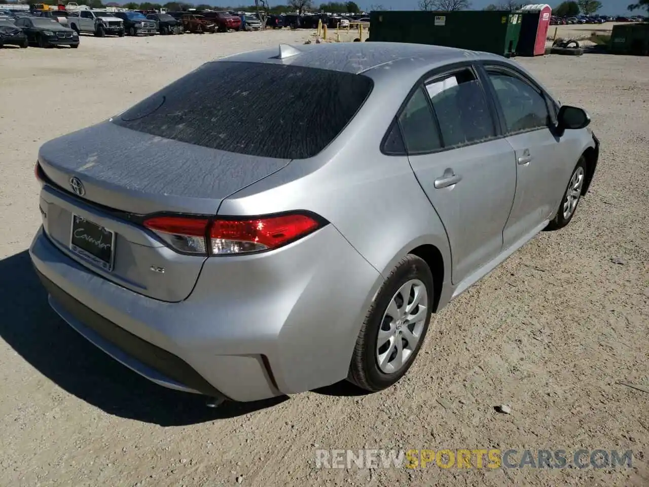 4 Photograph of a damaged car JTDEPMAE6NJ202426 TOYOTA COROLLA 2022