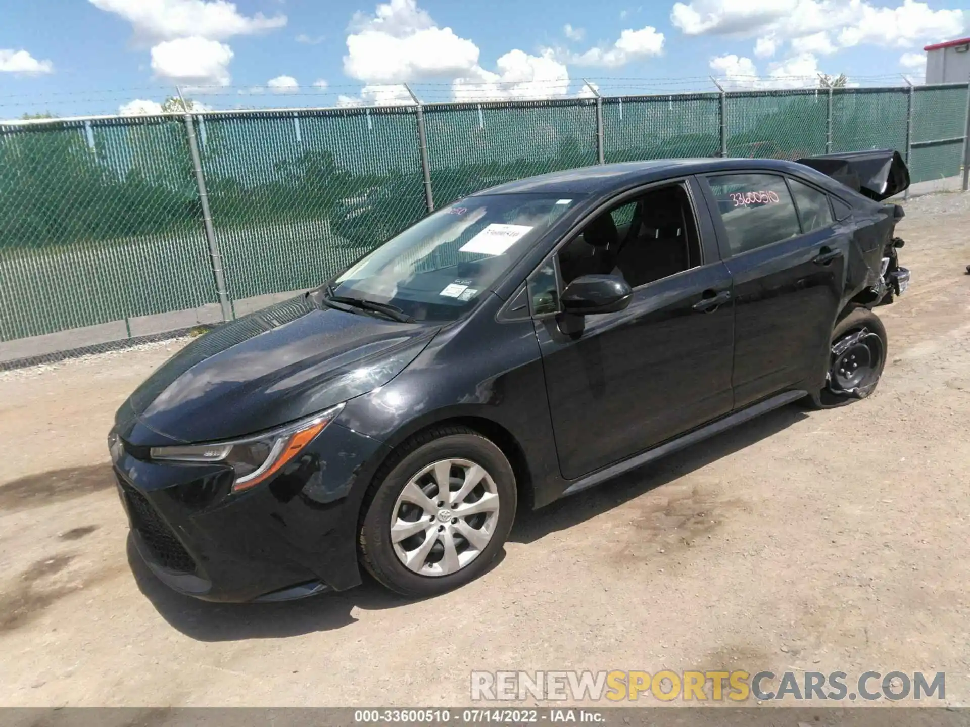 2 Photograph of a damaged car JTDEPMAE6NJ205391 TOYOTA COROLLA 2022