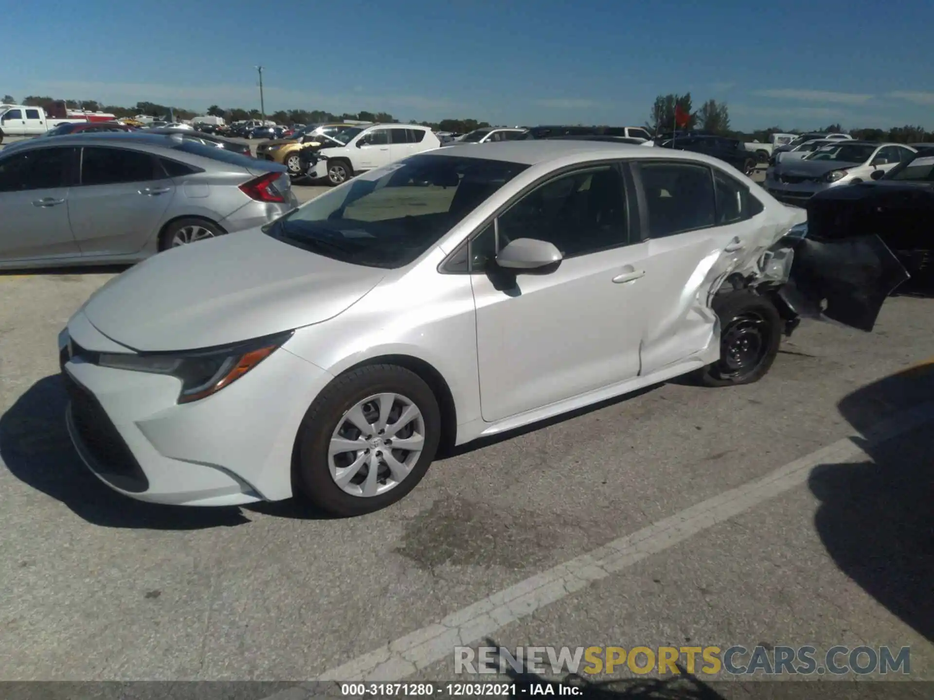 2 Photograph of a damaged car JTDEPMAE6NJ206024 TOYOTA COROLLA 2022