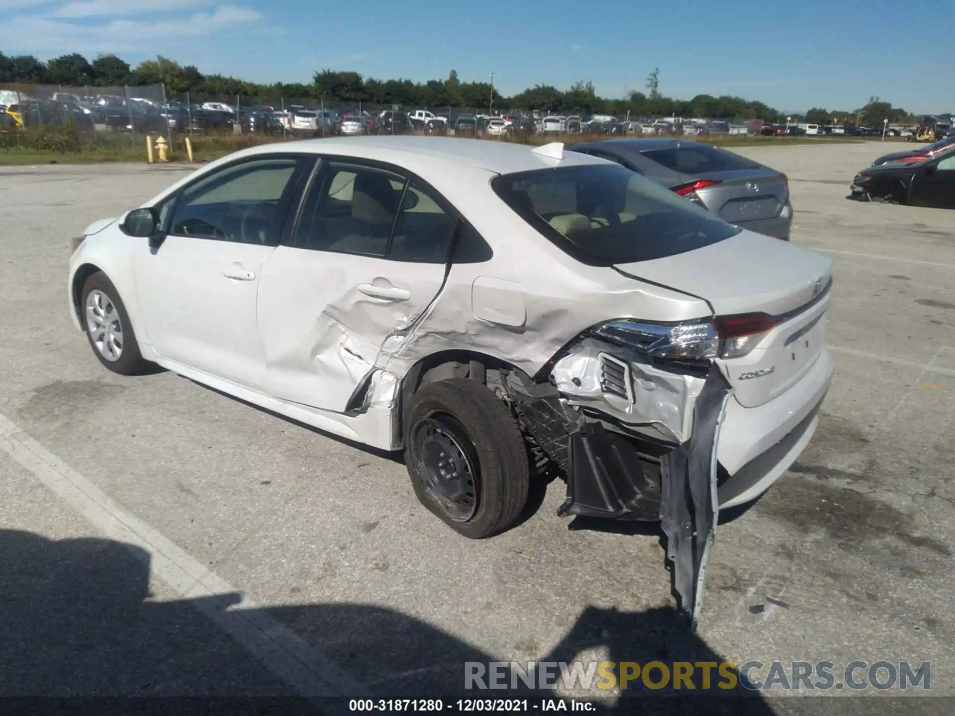 3 Photograph of a damaged car JTDEPMAE6NJ206024 TOYOTA COROLLA 2022