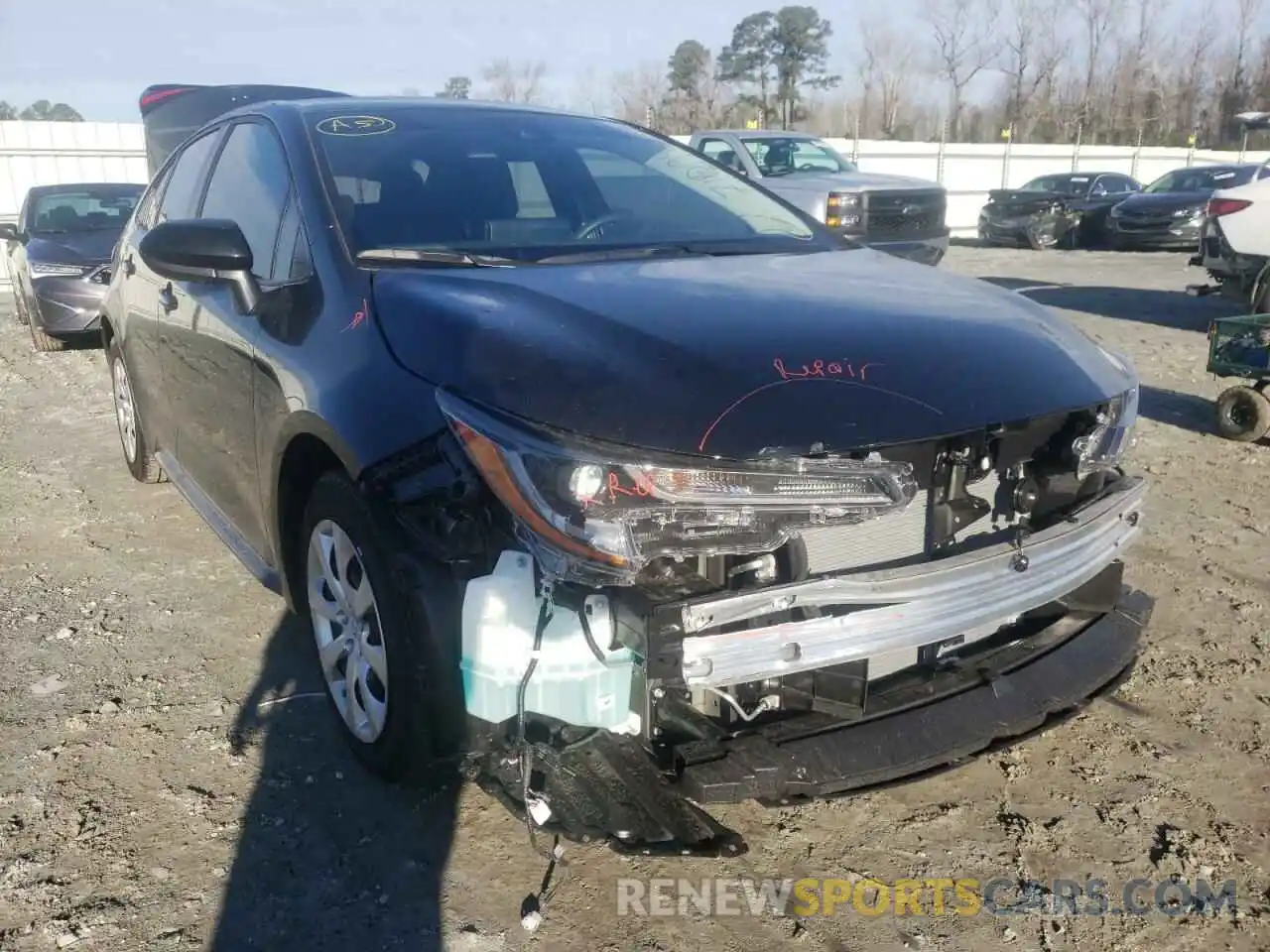 1 Photograph of a damaged car JTDEPMAE6NJ207352 TOYOTA COROLLA 2022