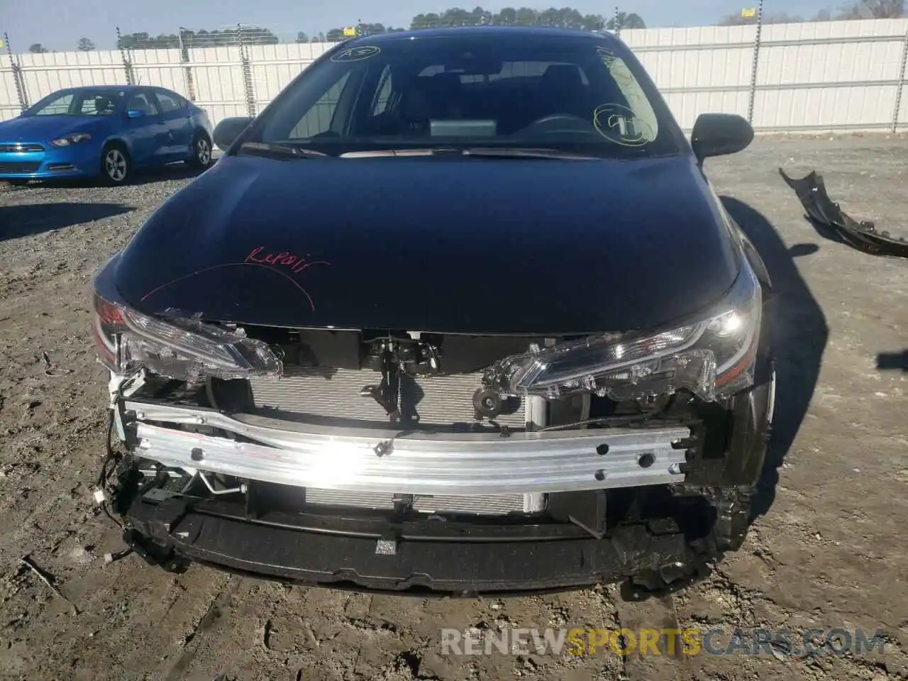 9 Photograph of a damaged car JTDEPMAE6NJ207352 TOYOTA COROLLA 2022