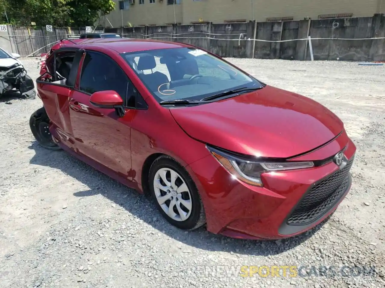 1 Photograph of a damaged car JTDEPMAE6NJ210042 TOYOTA COROLLA 2022