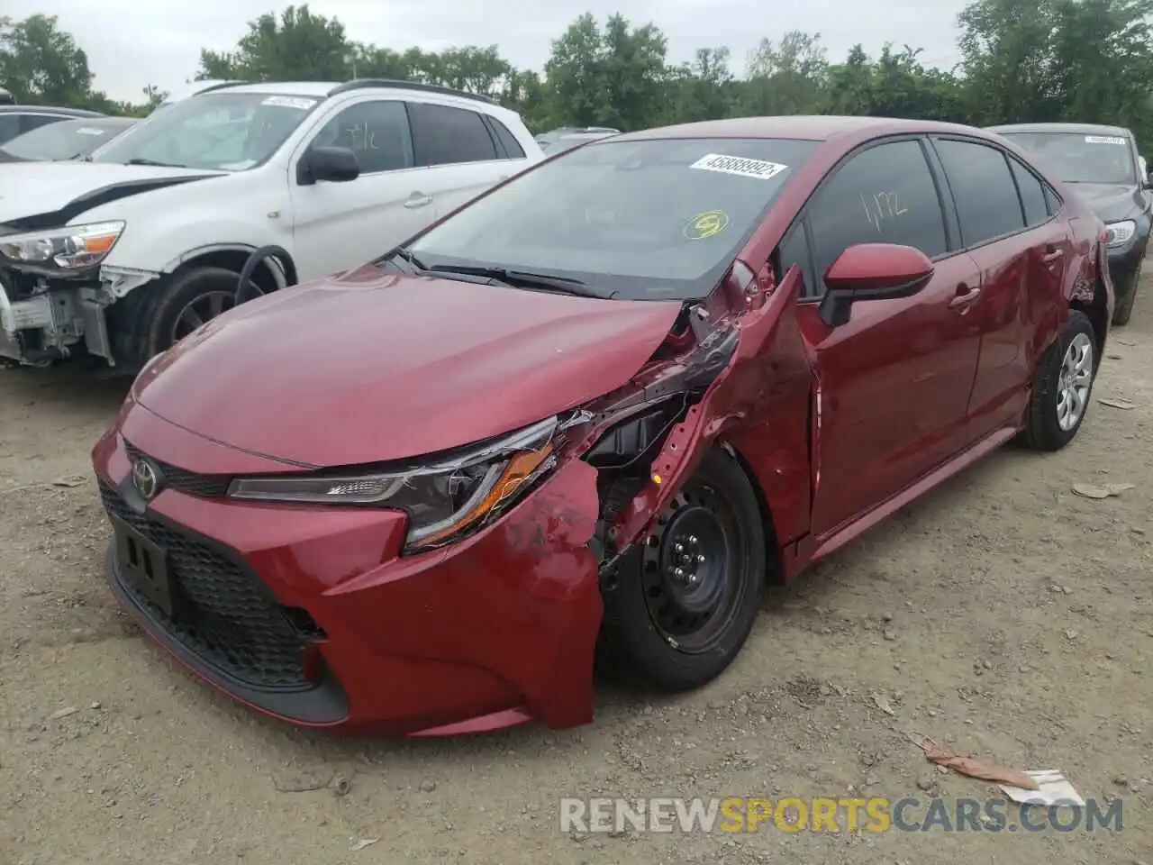 2 Photograph of a damaged car JTDEPMAE6NJ216018 TOYOTA COROLLA 2022