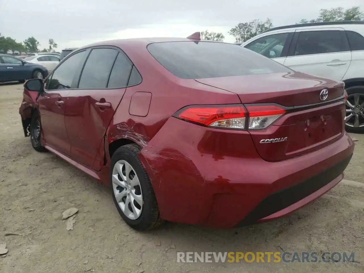 3 Photograph of a damaged car JTDEPMAE6NJ216018 TOYOTA COROLLA 2022