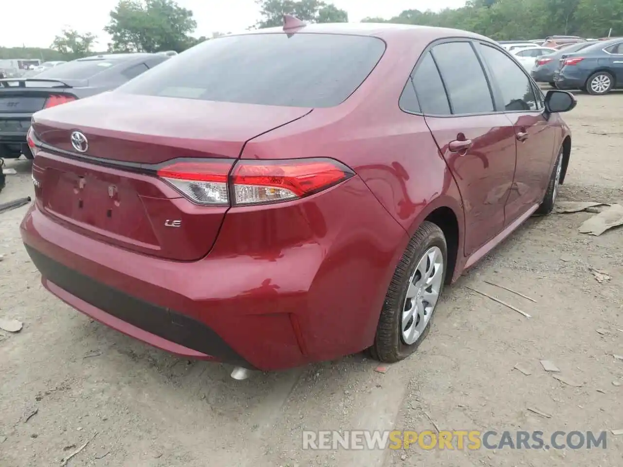 4 Photograph of a damaged car JTDEPMAE6NJ216018 TOYOTA COROLLA 2022