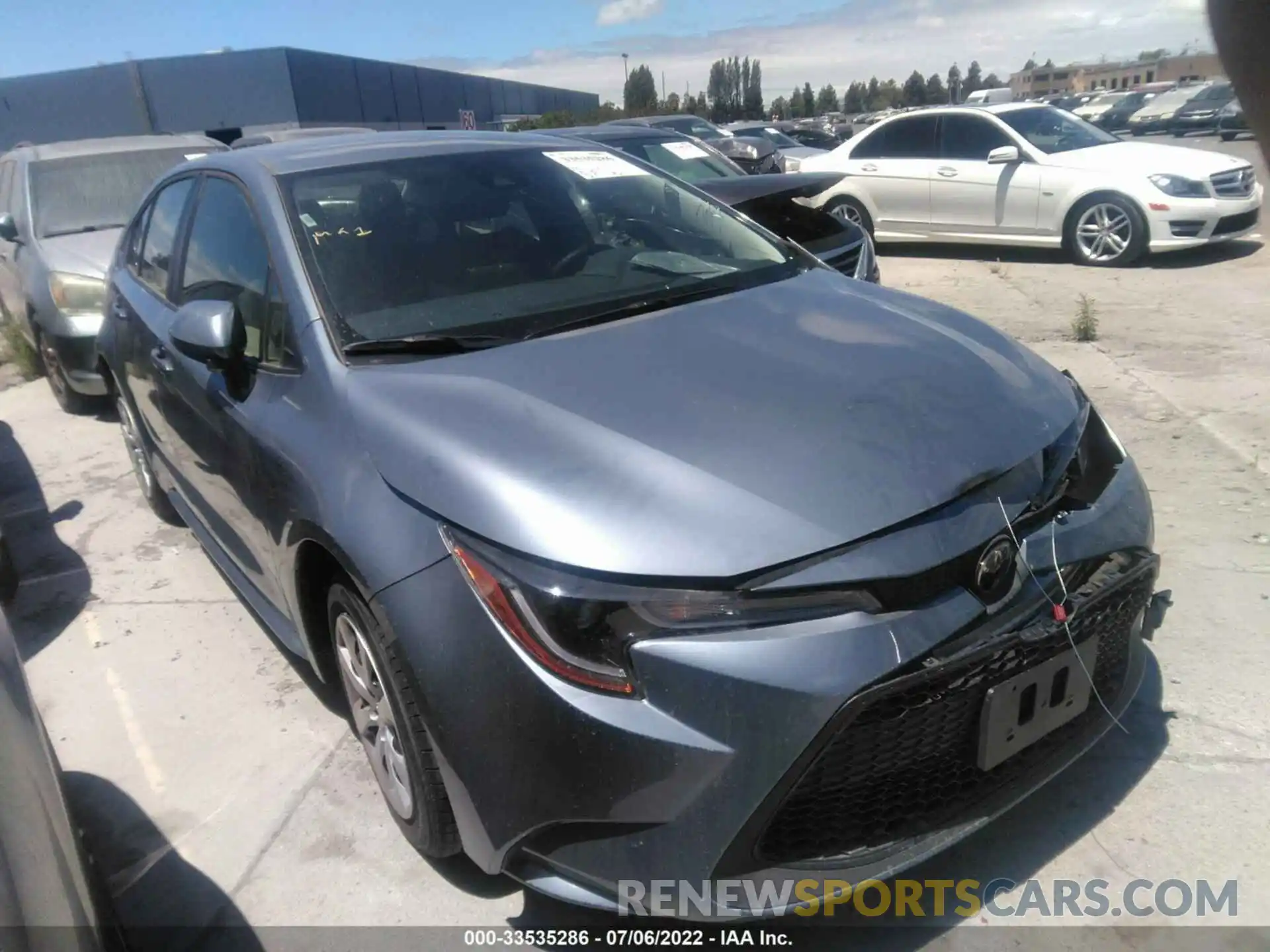 1 Photograph of a damaged car JTDEPMAE6NJ221266 TOYOTA COROLLA 2022