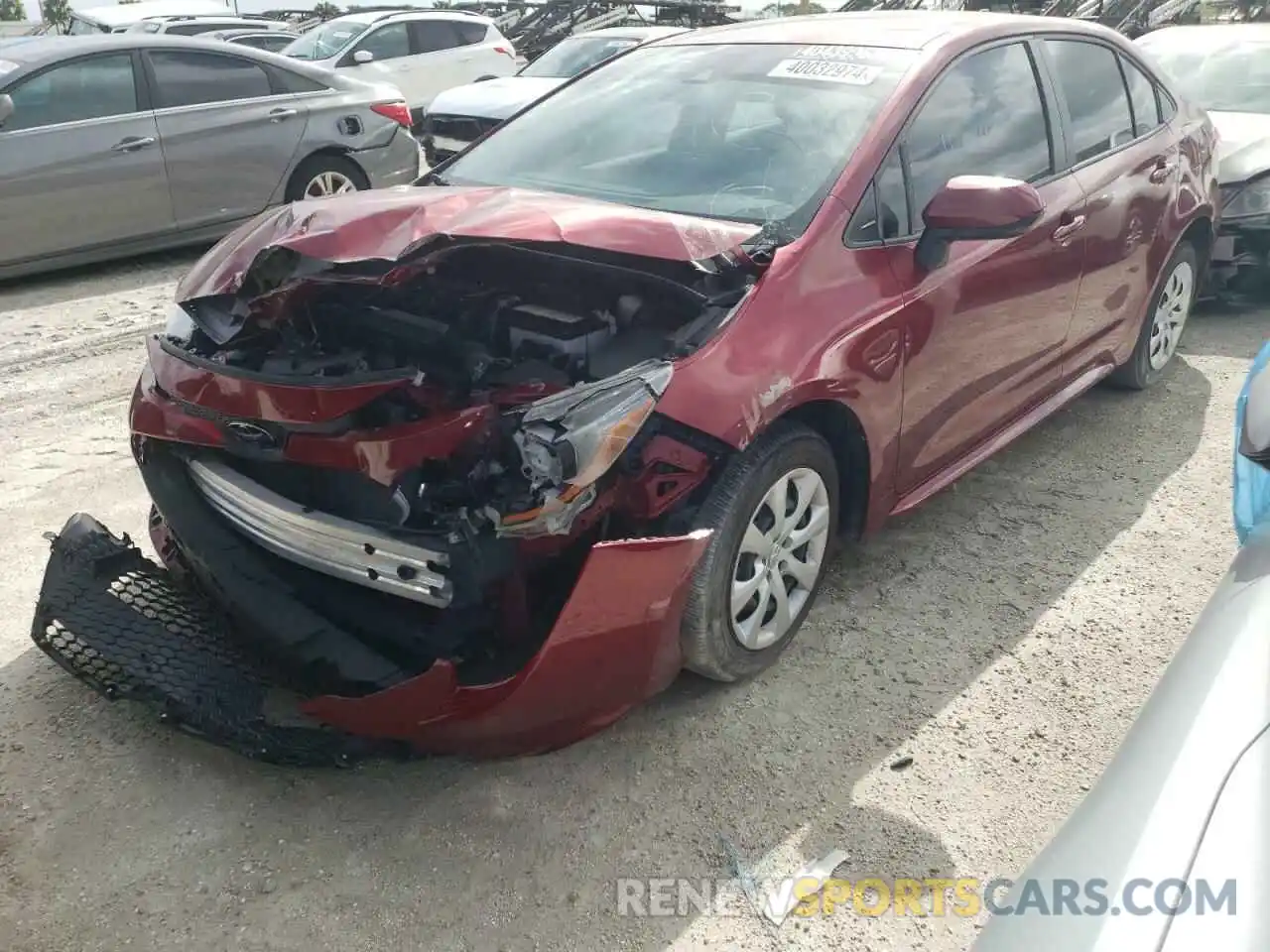 1 Photograph of a damaged car JTDEPMAE6NJ229769 TOYOTA COROLLA 2022