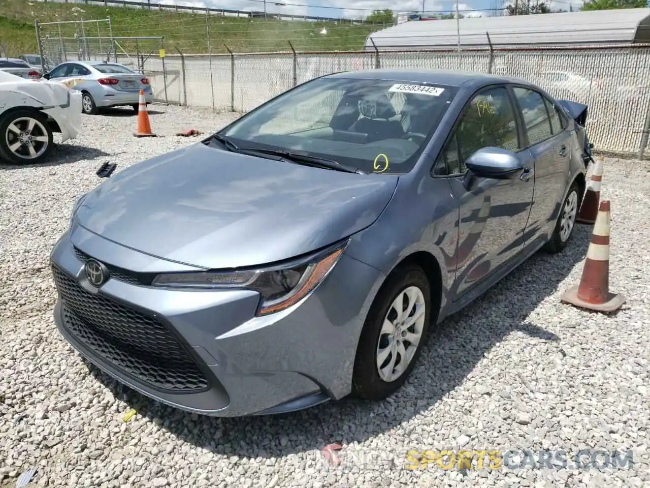 2 Photograph of a damaged car JTDEPMAE7N3001705 TOYOTA COROLLA 2022