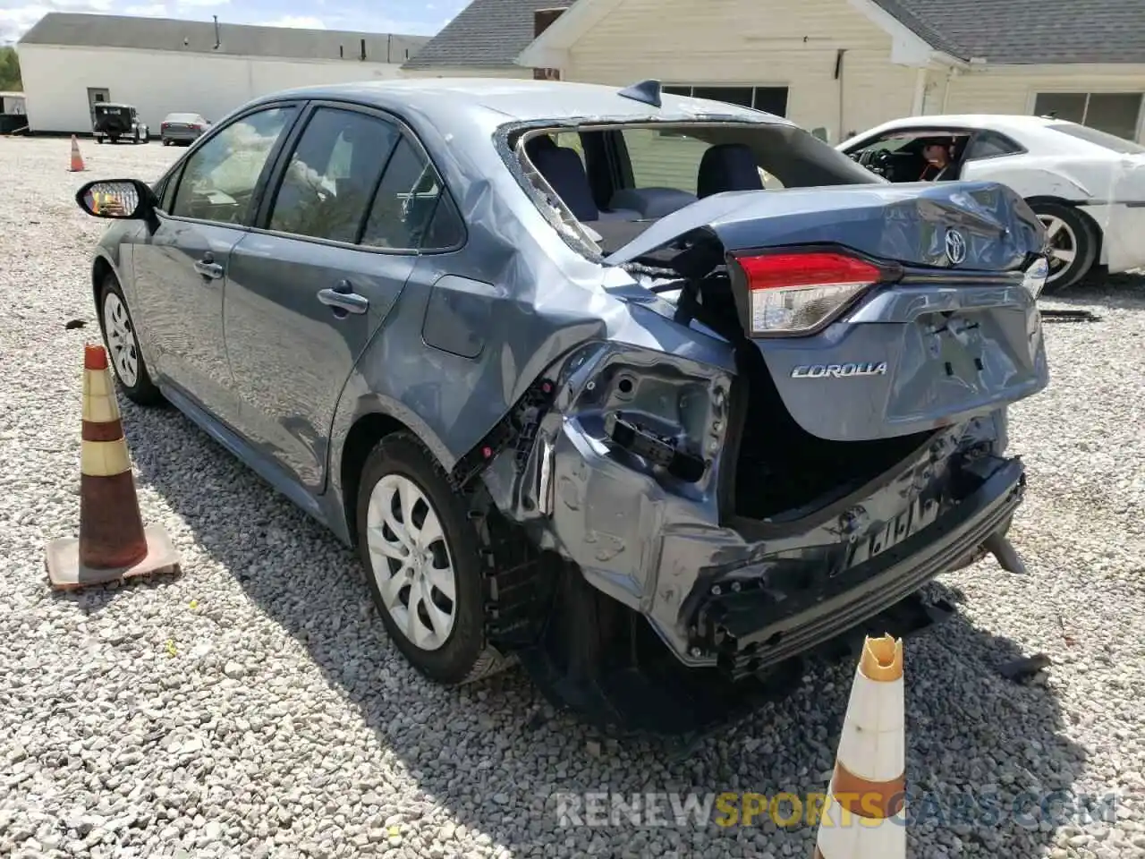 3 Photograph of a damaged car JTDEPMAE7N3001705 TOYOTA COROLLA 2022