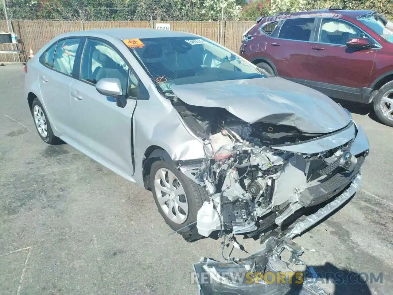 1 Photograph of a damaged car JTDEPMAE7N3004989 TOYOTA COROLLA 2022