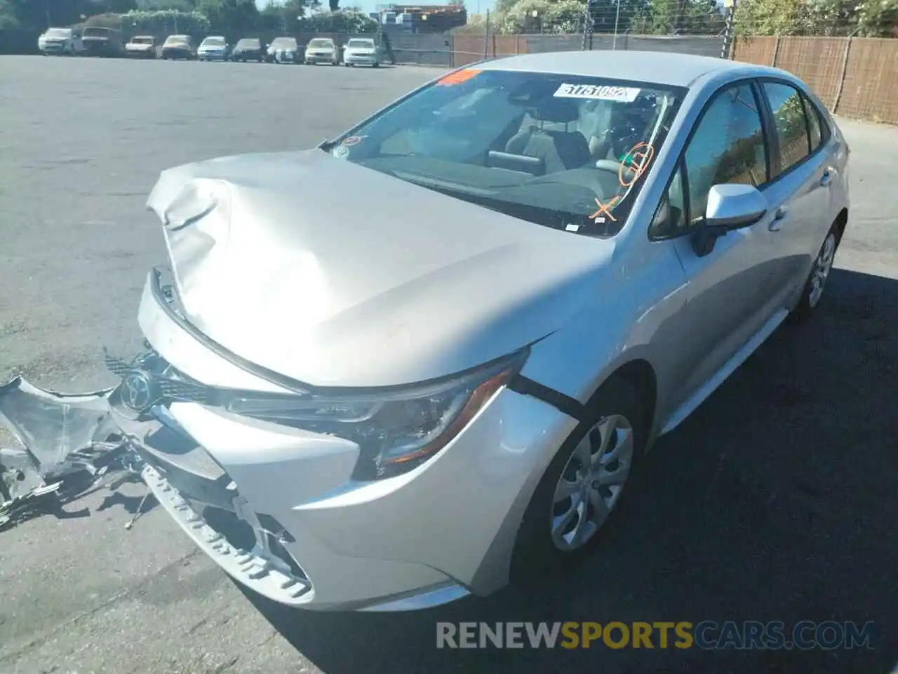 2 Photograph of a damaged car JTDEPMAE7N3004989 TOYOTA COROLLA 2022