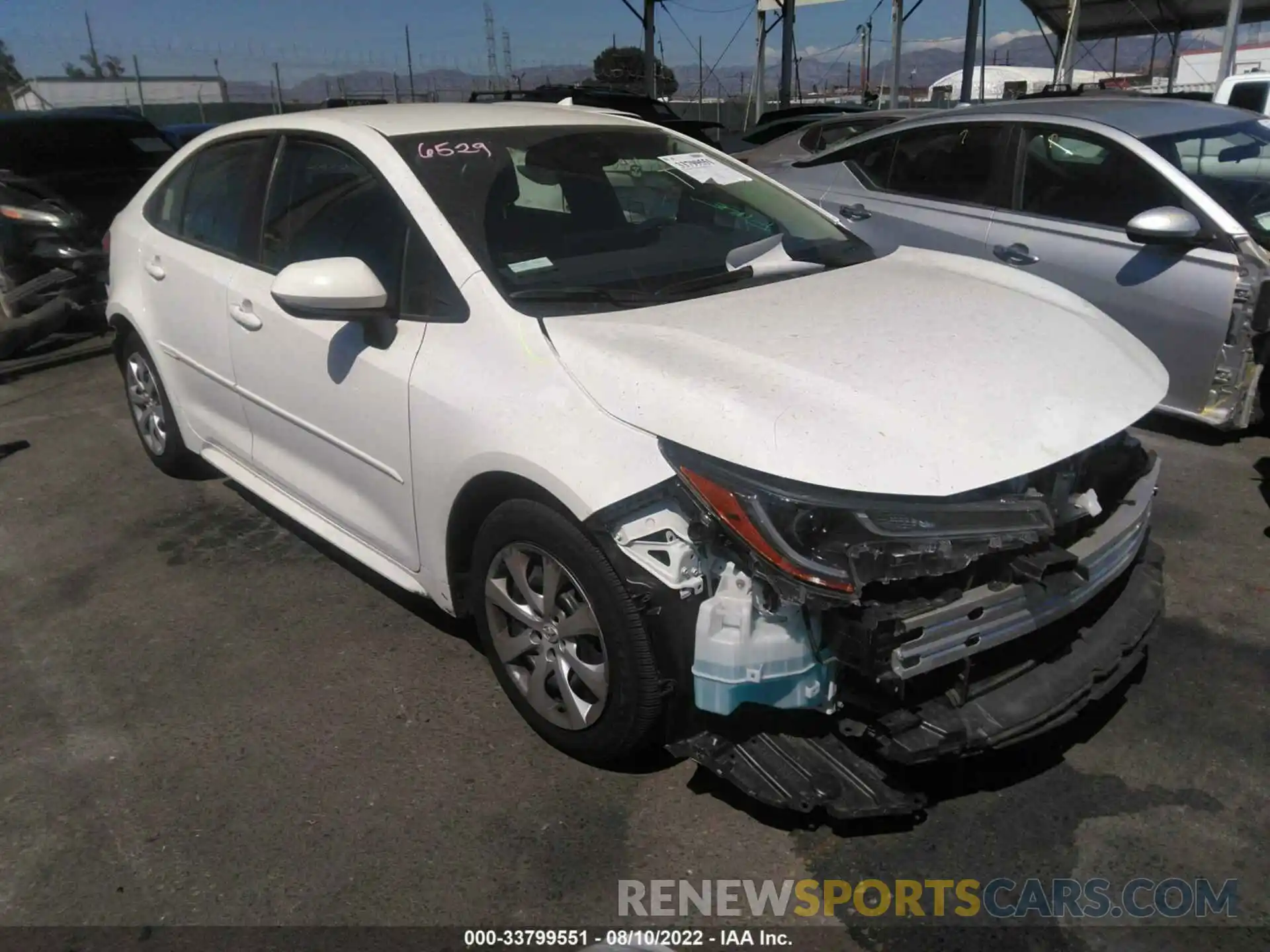 1 Photograph of a damaged car JTDEPMAE7N3005351 TOYOTA COROLLA 2022