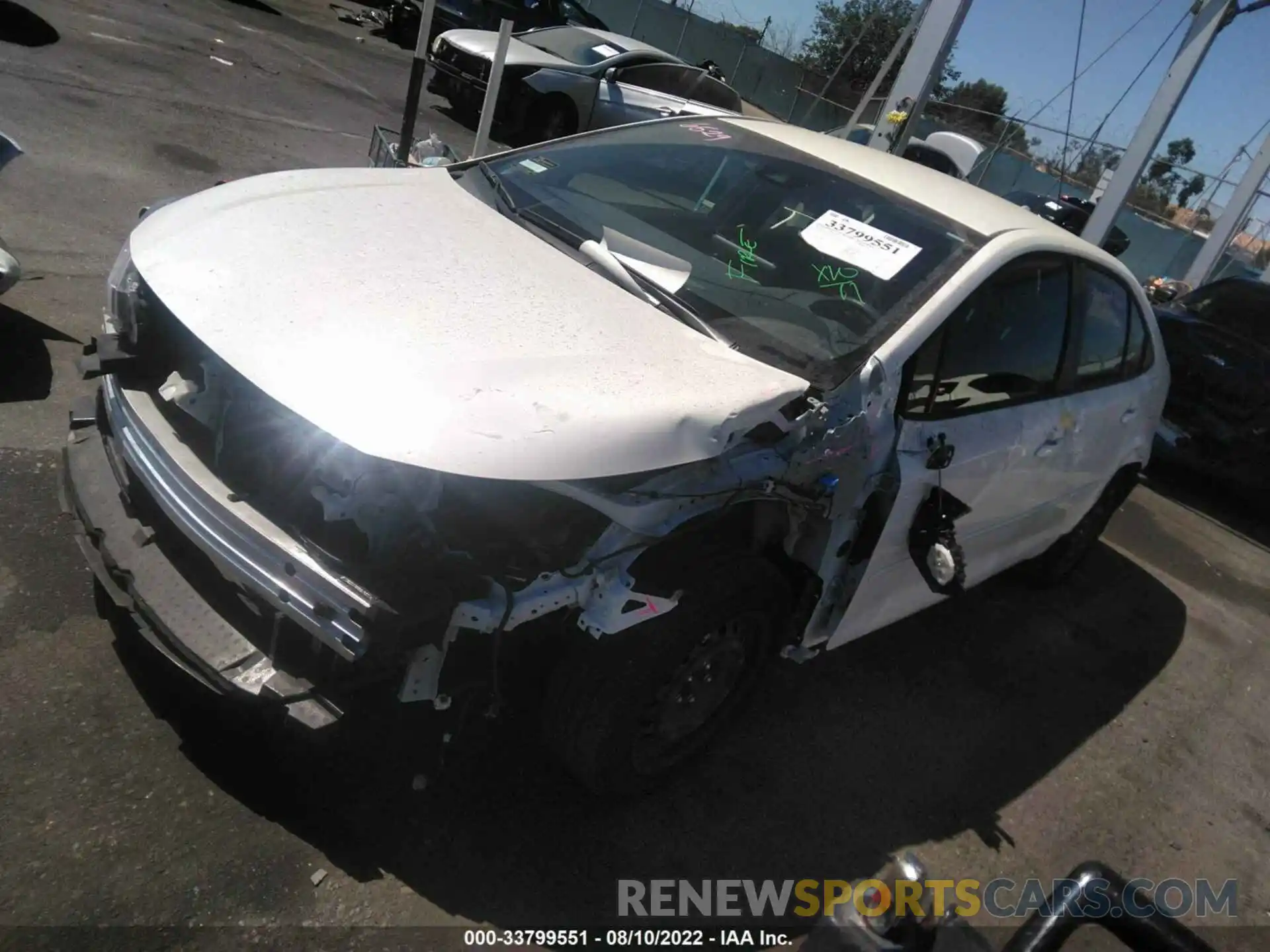 2 Photograph of a damaged car JTDEPMAE7N3005351 TOYOTA COROLLA 2022