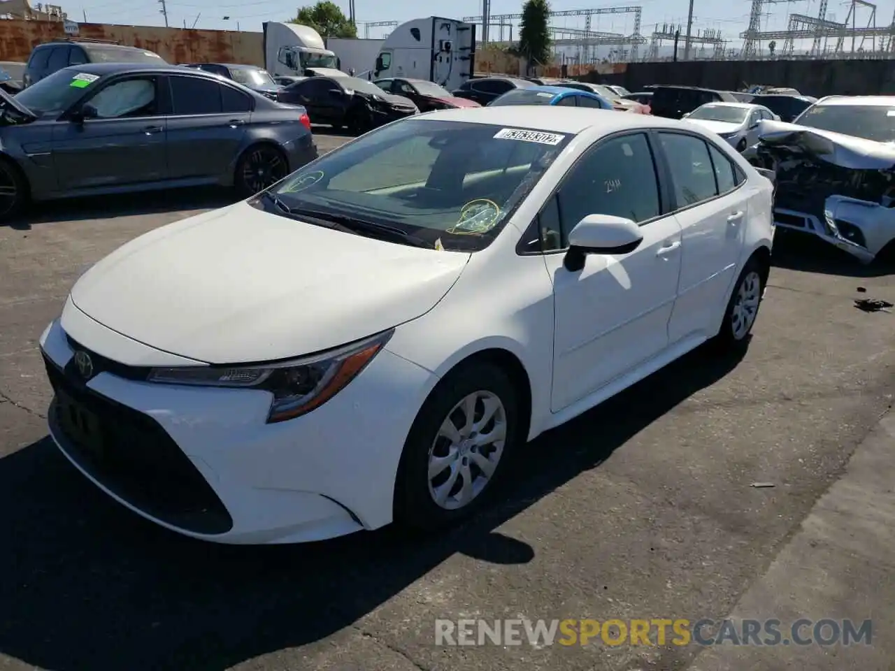 2 Photograph of a damaged car JTDEPMAE7N3011120 TOYOTA COROLLA 2022