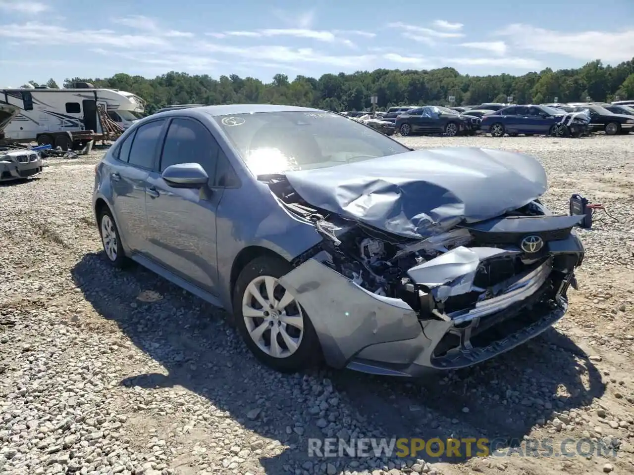 1 Photograph of a damaged car JTDEPMAE7N3014812 TOYOTA COROLLA 2022