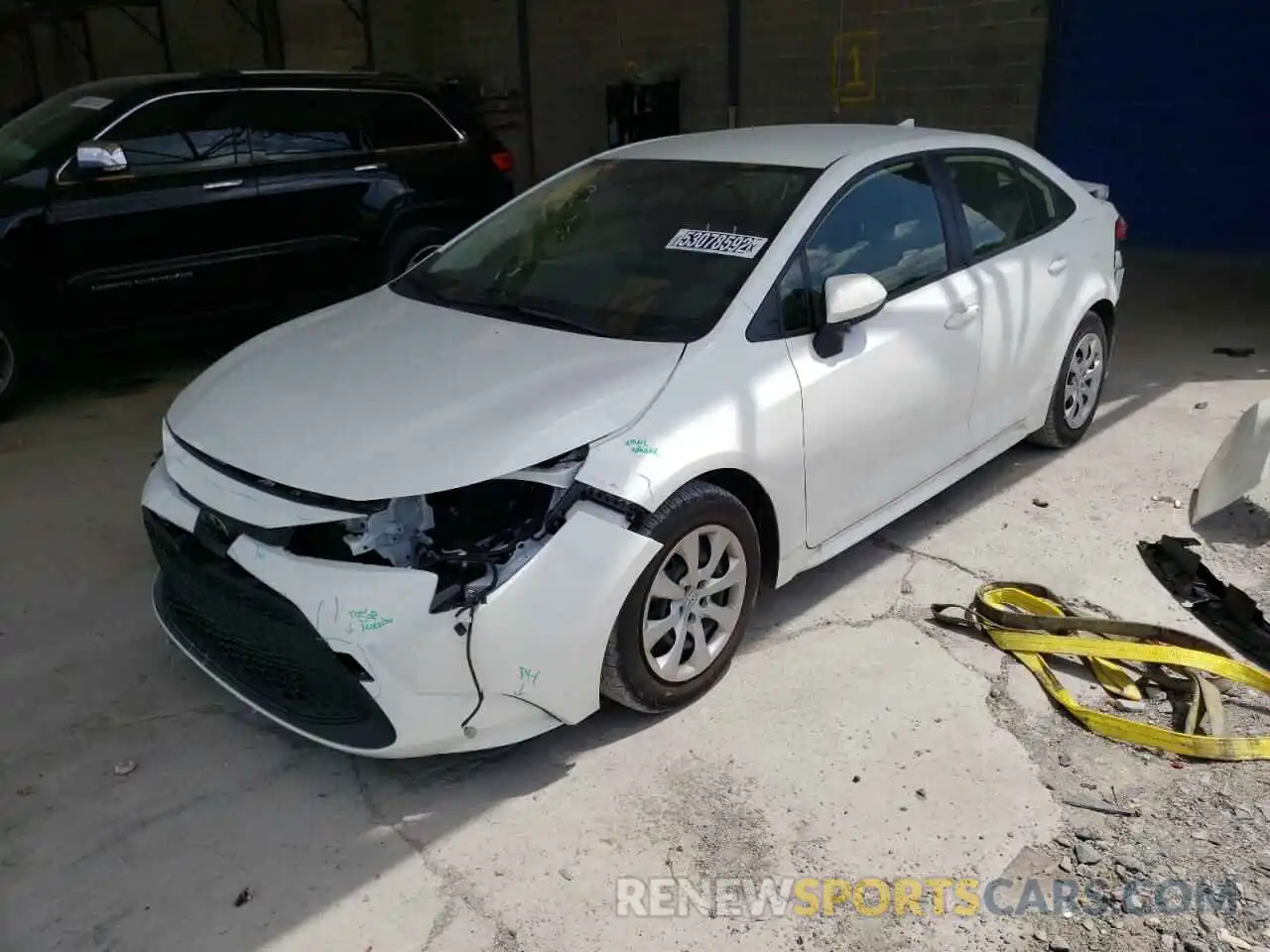 2 Photograph of a damaged car JTDEPMAE7N3017502 TOYOTA COROLLA 2022