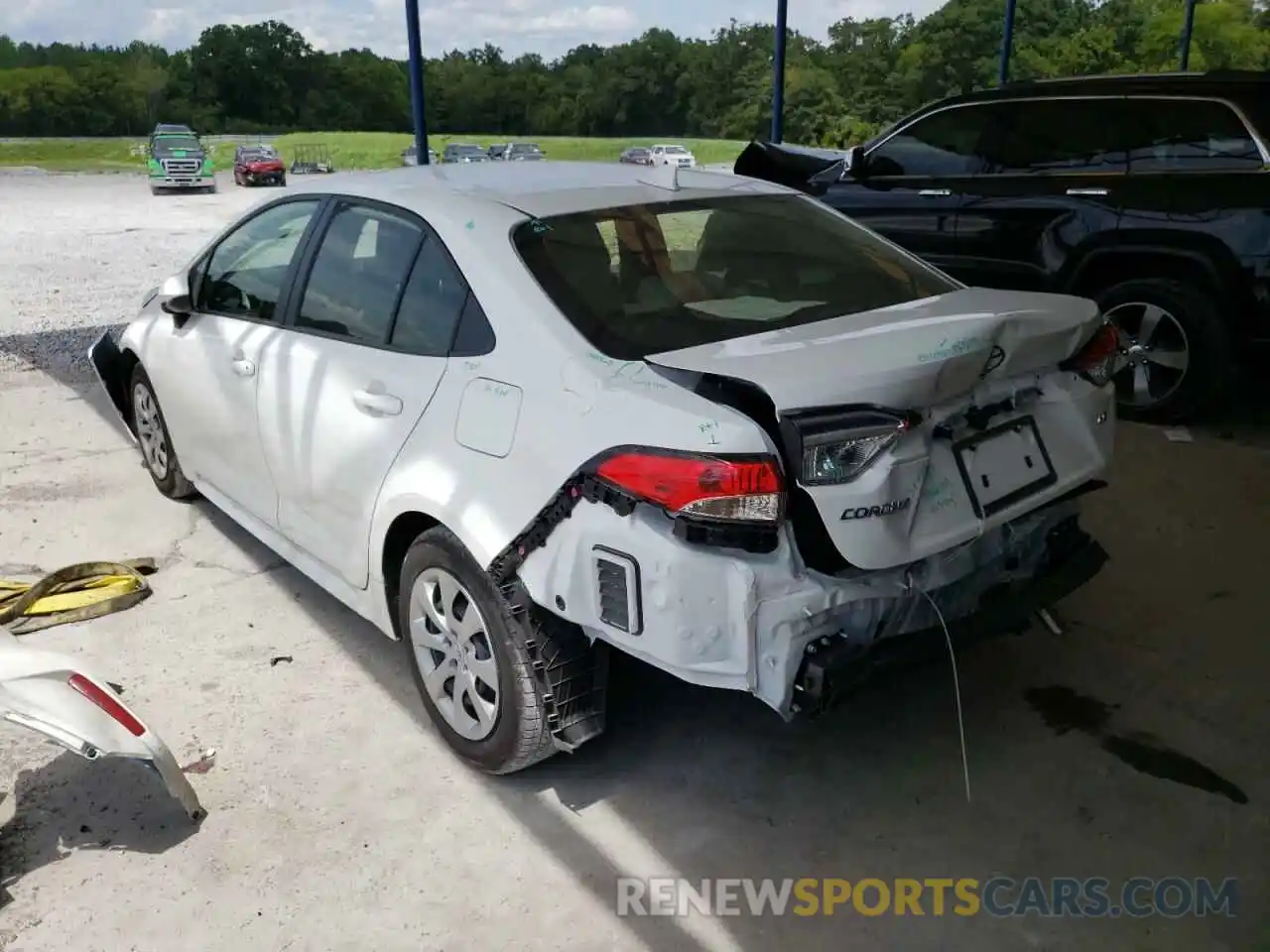 3 Photograph of a damaged car JTDEPMAE7N3017502 TOYOTA COROLLA 2022