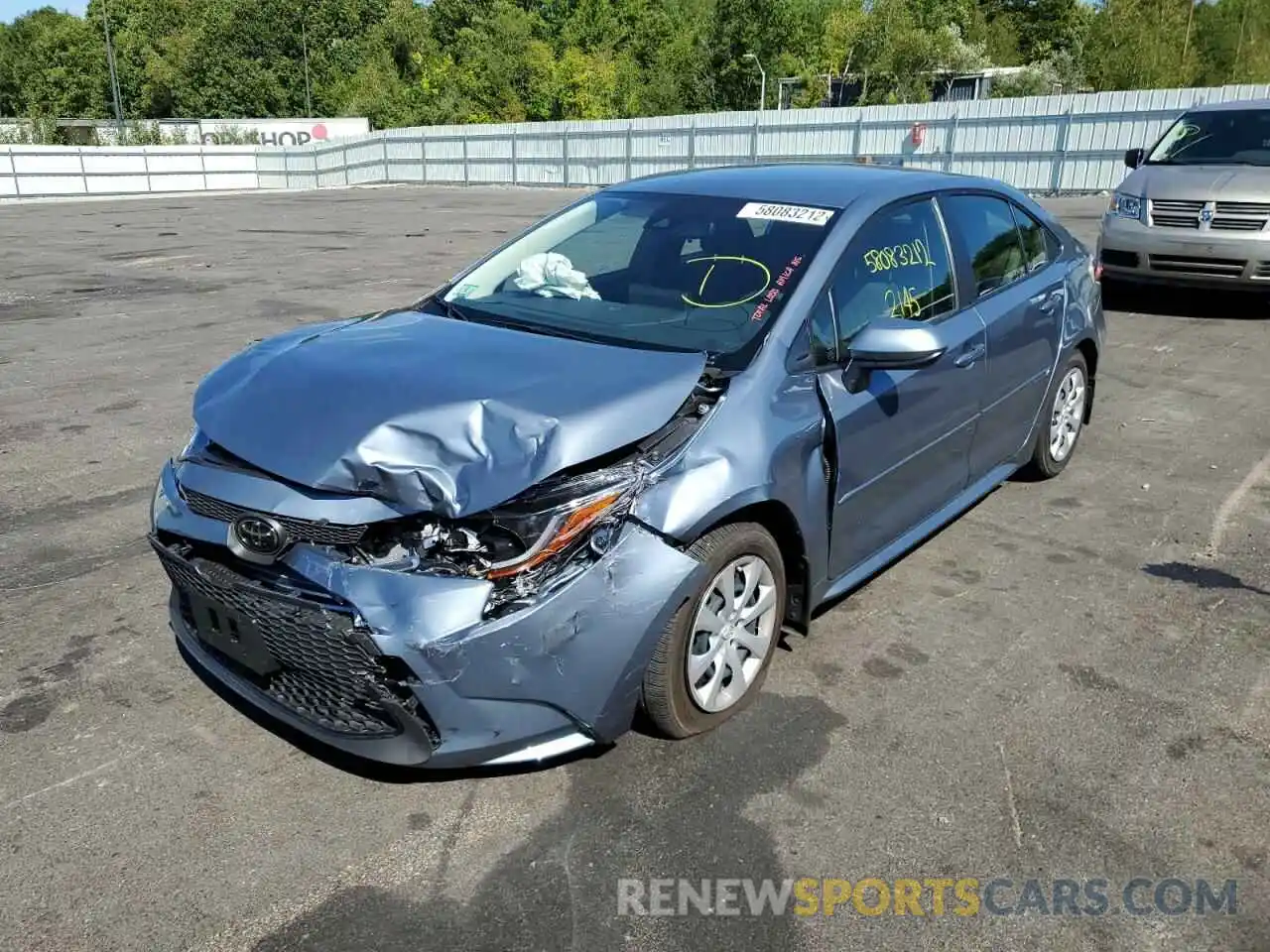 2 Photograph of a damaged car JTDEPMAE7N3020173 TOYOTA COROLLA 2022