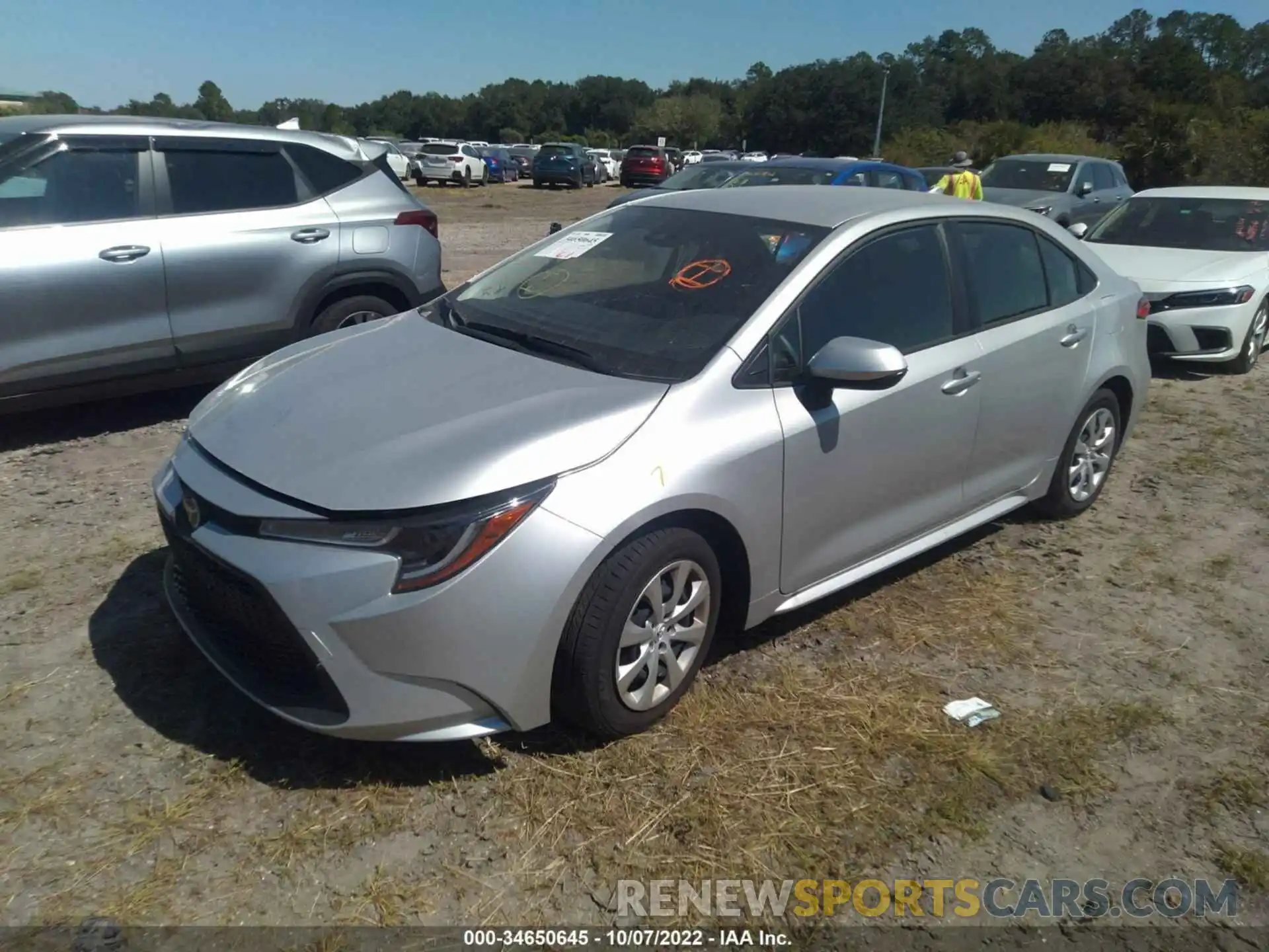 2 Photograph of a damaged car JTDEPMAE7N3025048 TOYOTA COROLLA 2022