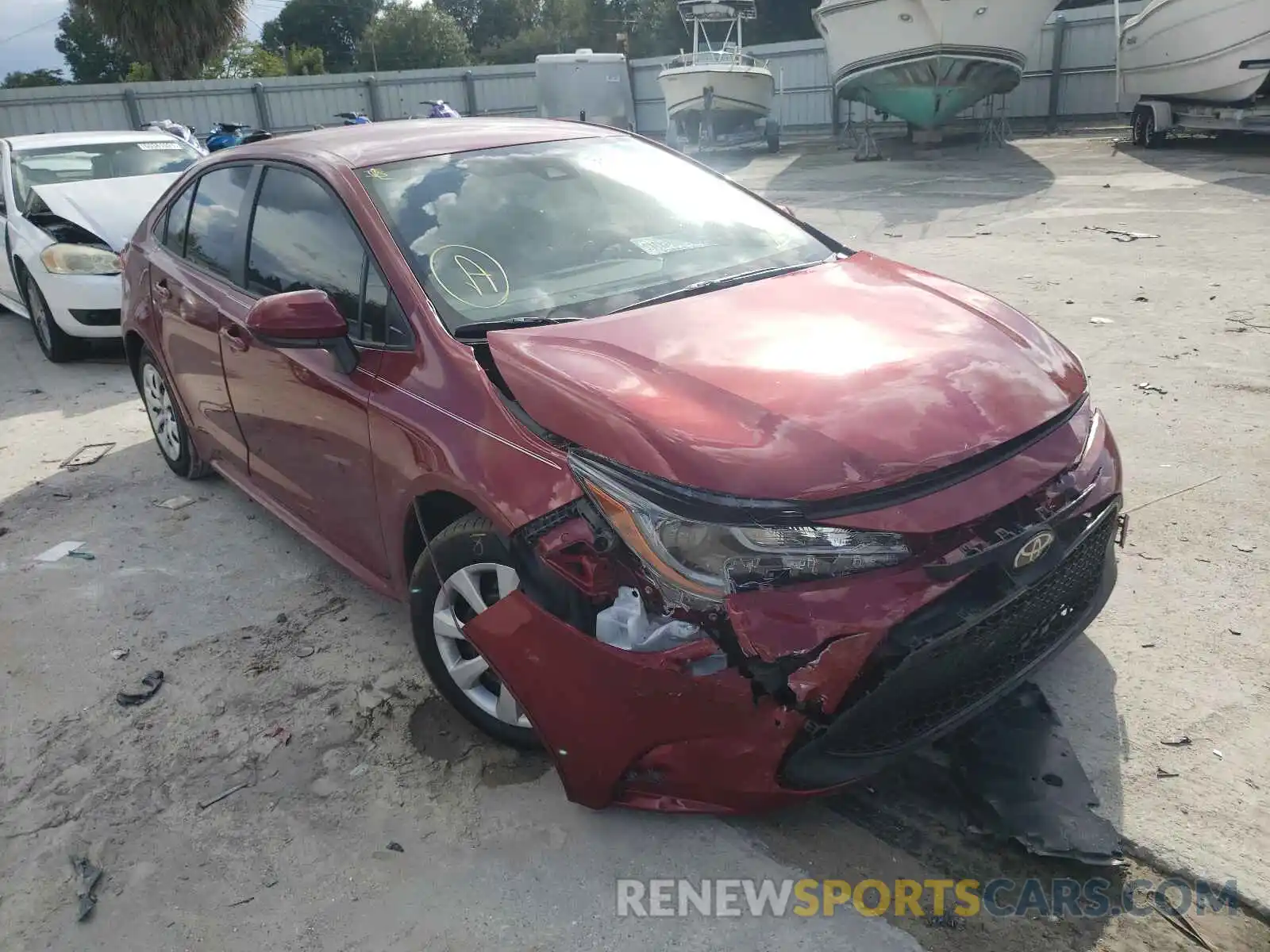 1 Photograph of a damaged car JTDEPMAE7NJ190237 TOYOTA COROLLA 2022