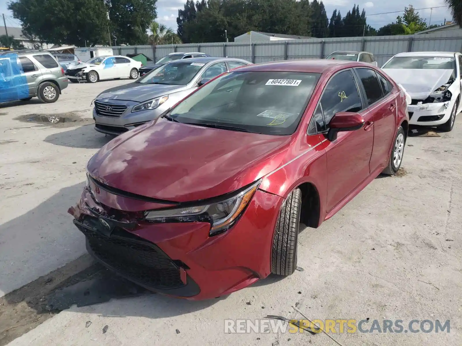 2 Photograph of a damaged car JTDEPMAE7NJ190237 TOYOTA COROLLA 2022