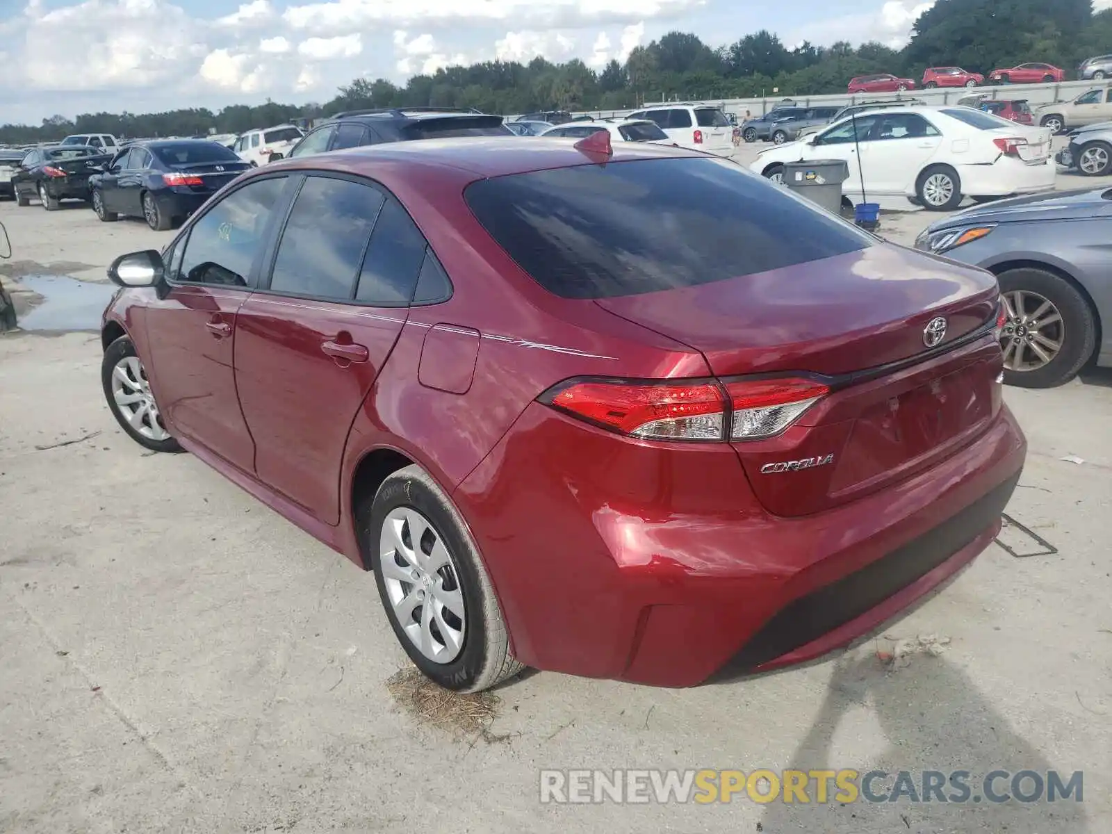 3 Photograph of a damaged car JTDEPMAE7NJ190237 TOYOTA COROLLA 2022