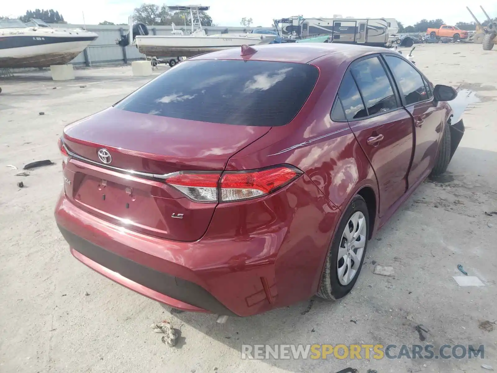 4 Photograph of a damaged car JTDEPMAE7NJ190237 TOYOTA COROLLA 2022