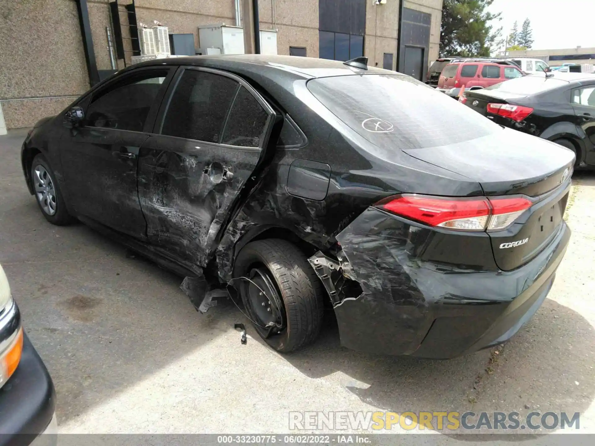 3 Photograph of a damaged car JTDEPMAE7NJ190786 TOYOTA COROLLA 2022