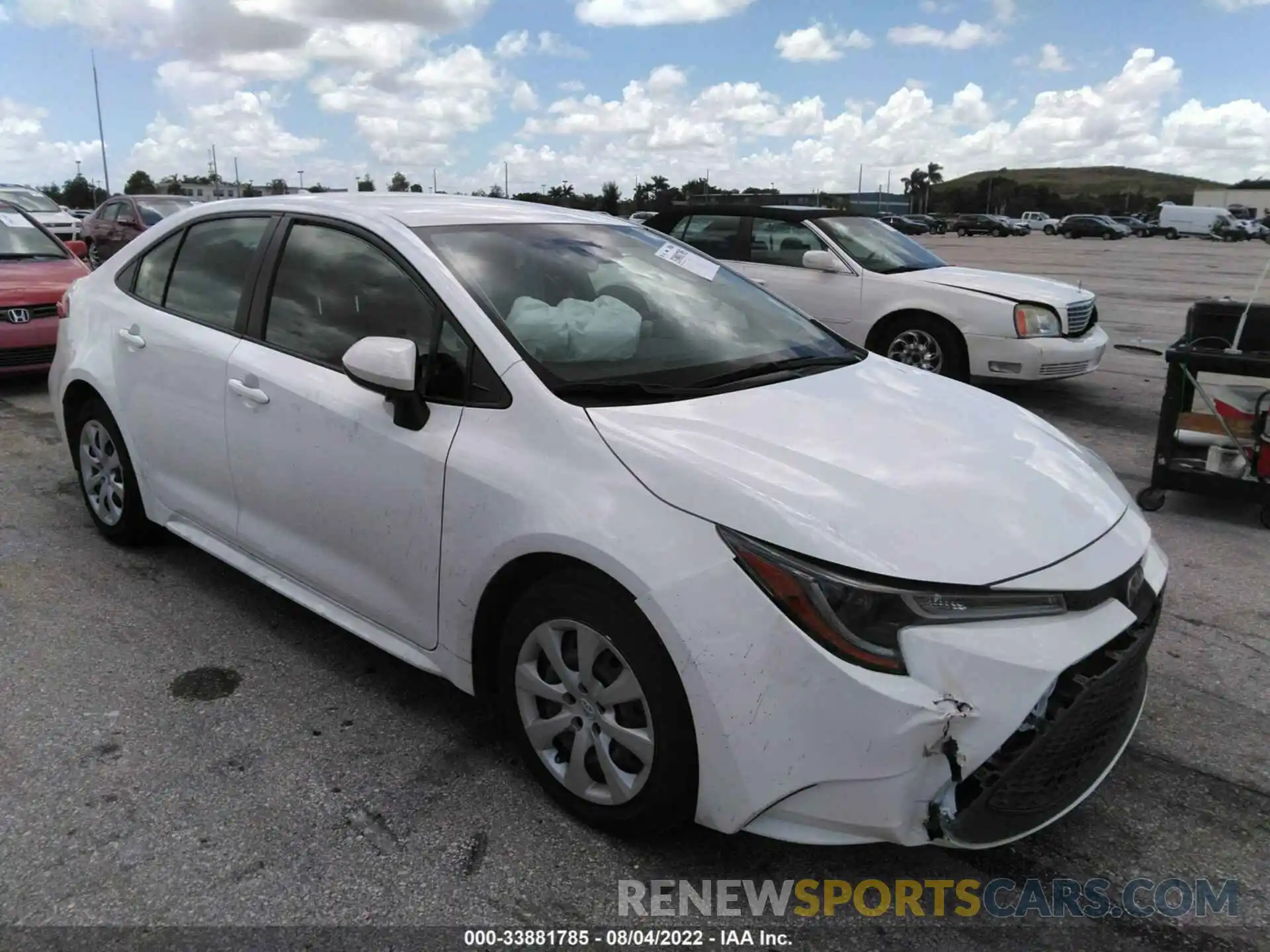 1 Photograph of a damaged car JTDEPMAE7NJ192392 TOYOTA COROLLA 2022