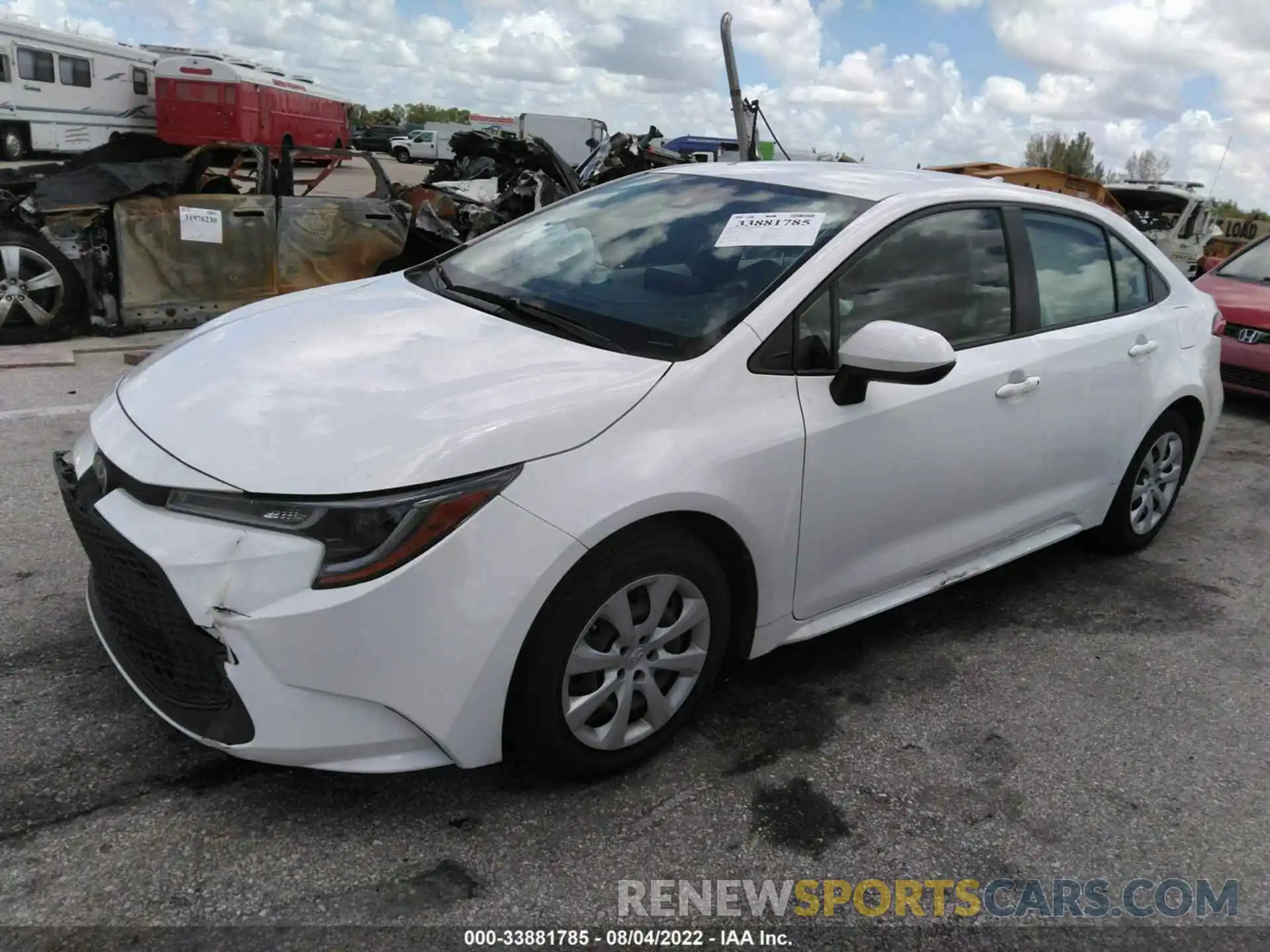 2 Photograph of a damaged car JTDEPMAE7NJ192392 TOYOTA COROLLA 2022