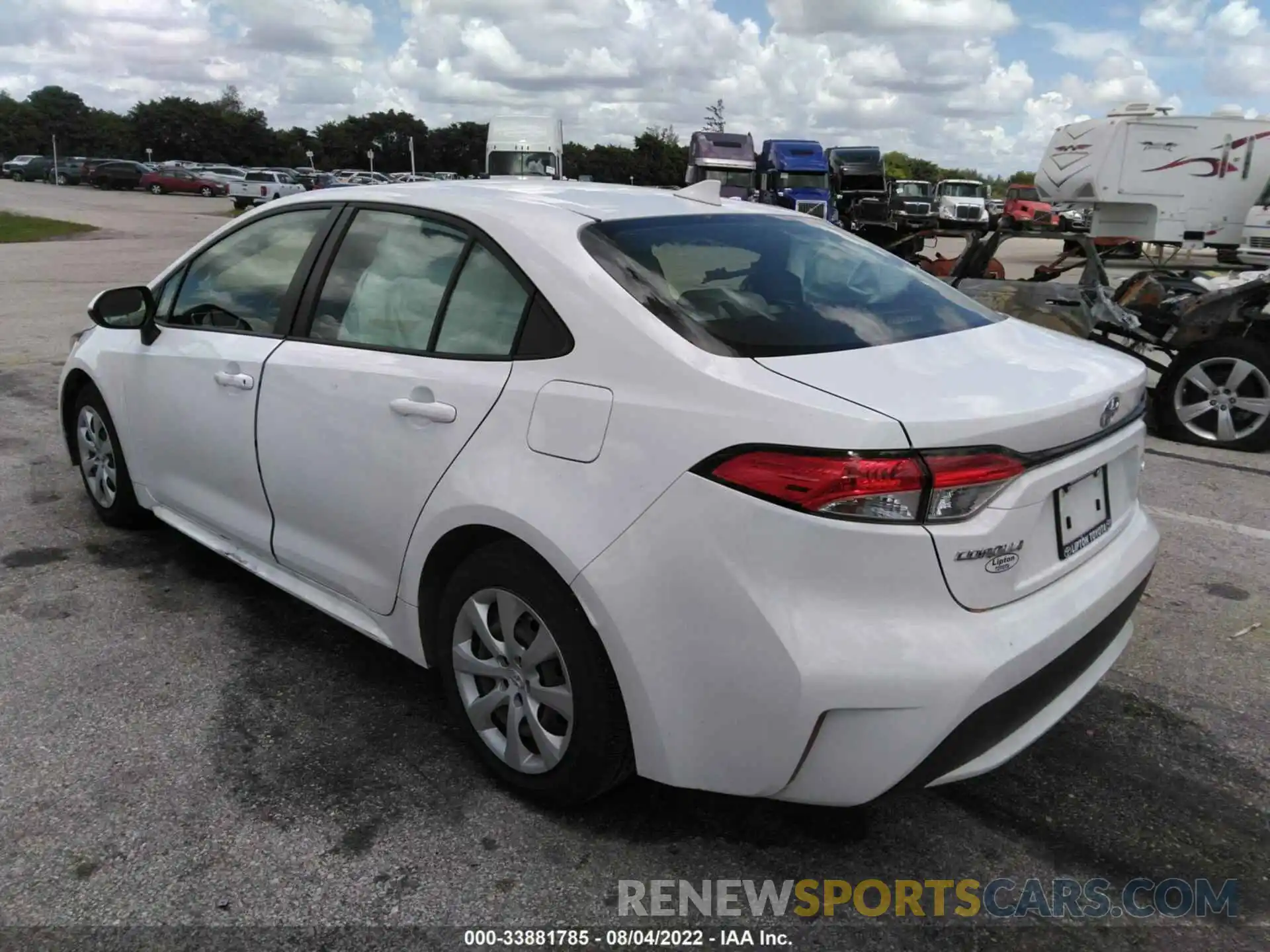 3 Photograph of a damaged car JTDEPMAE7NJ192392 TOYOTA COROLLA 2022