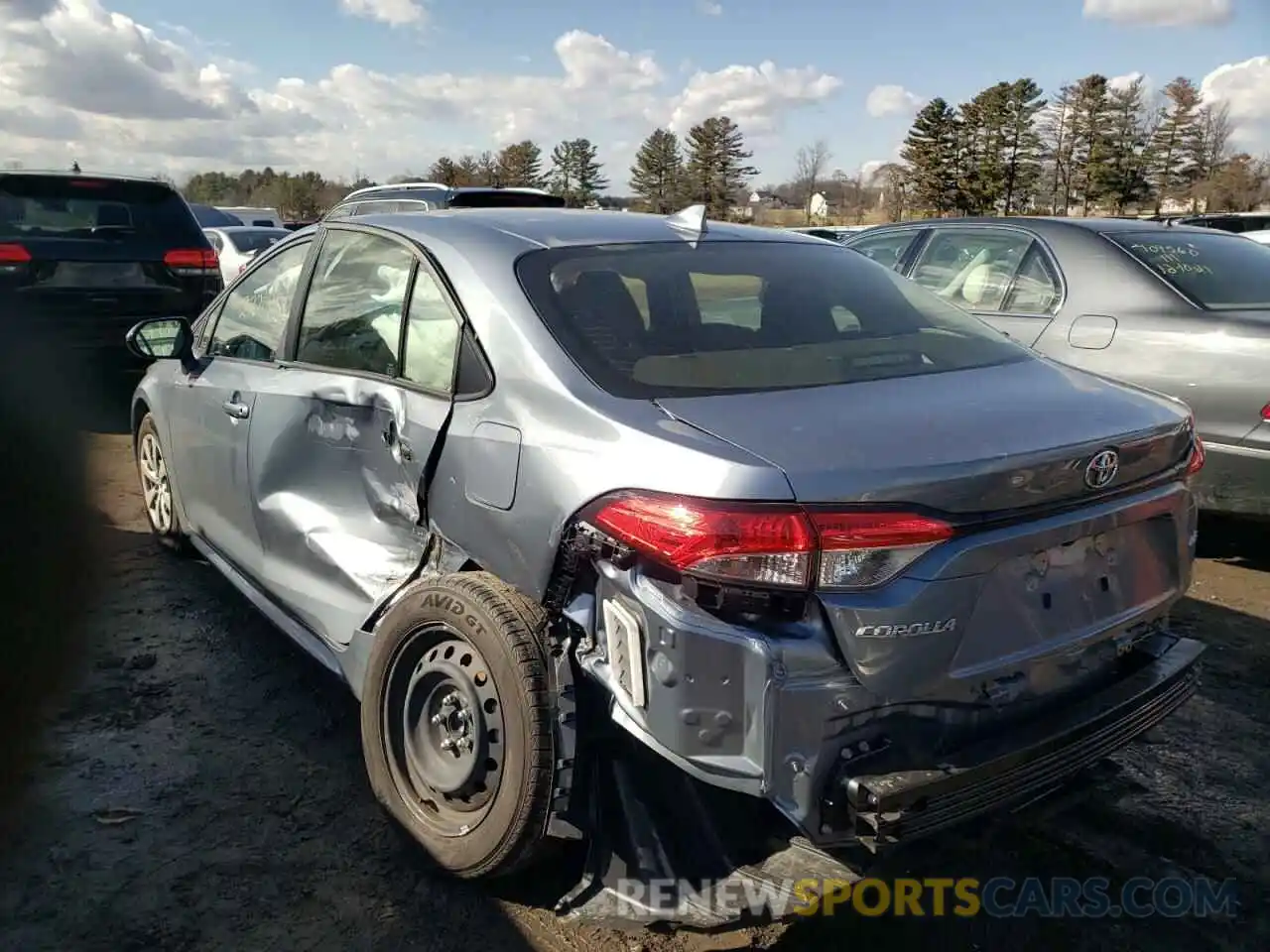 3 Photograph of a damaged car JTDEPMAE7NJ195003 TOYOTA COROLLA 2022