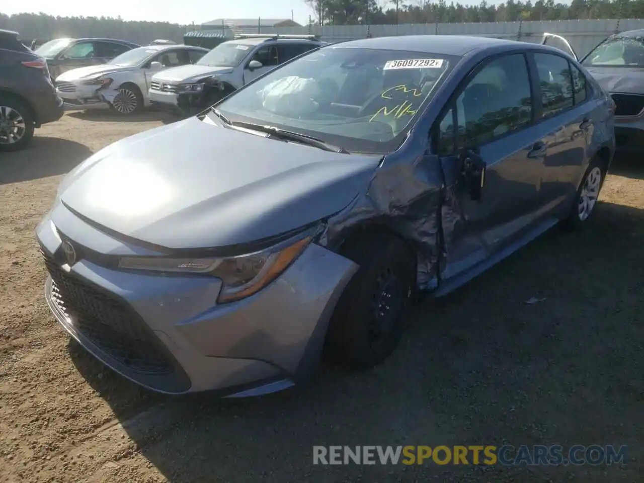 2 Photograph of a damaged car JTDEPMAE7NJ195664 TOYOTA COROLLA 2022