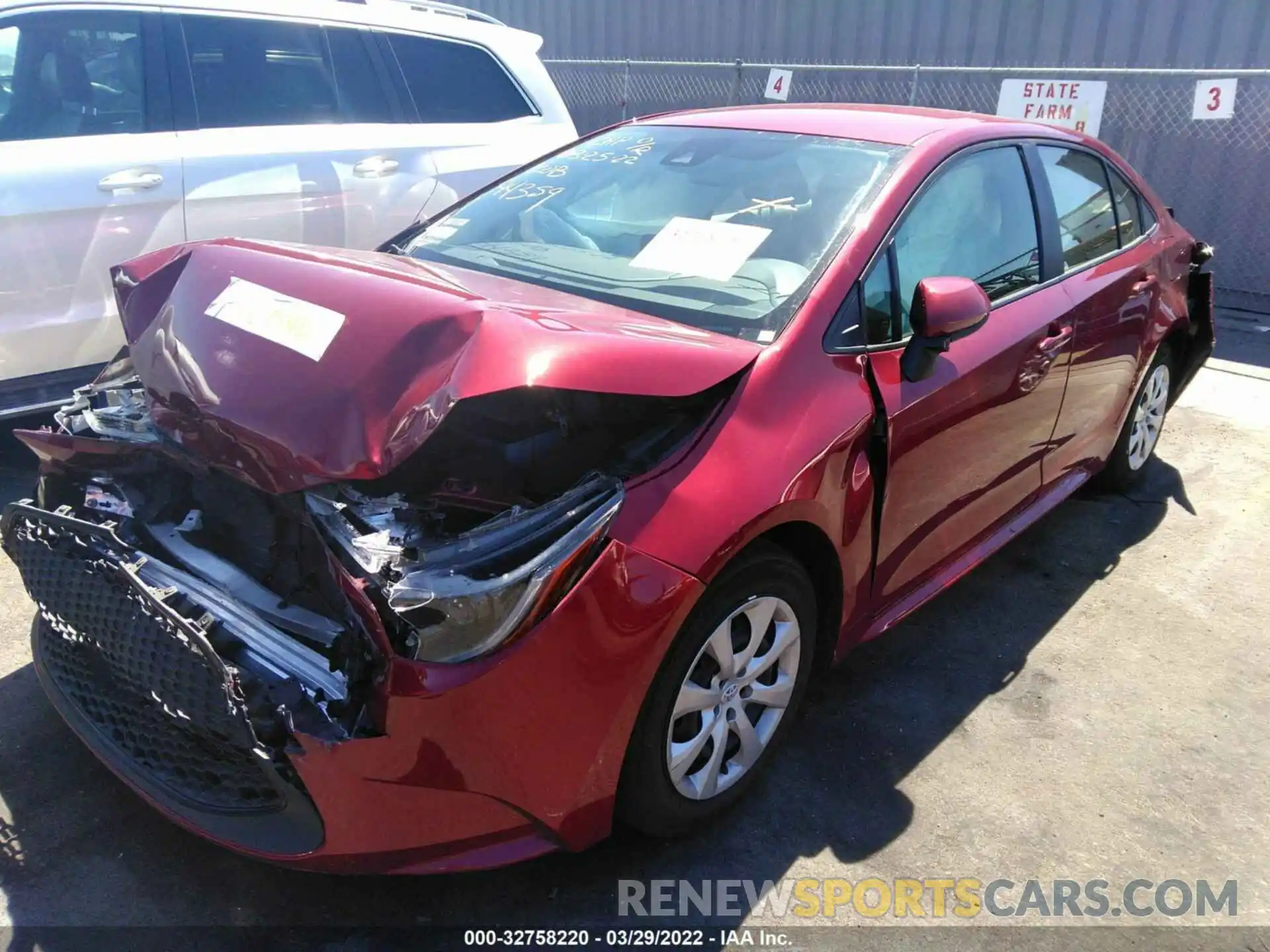 2 Photograph of a damaged car JTDEPMAE7NJ197608 TOYOTA COROLLA 2022