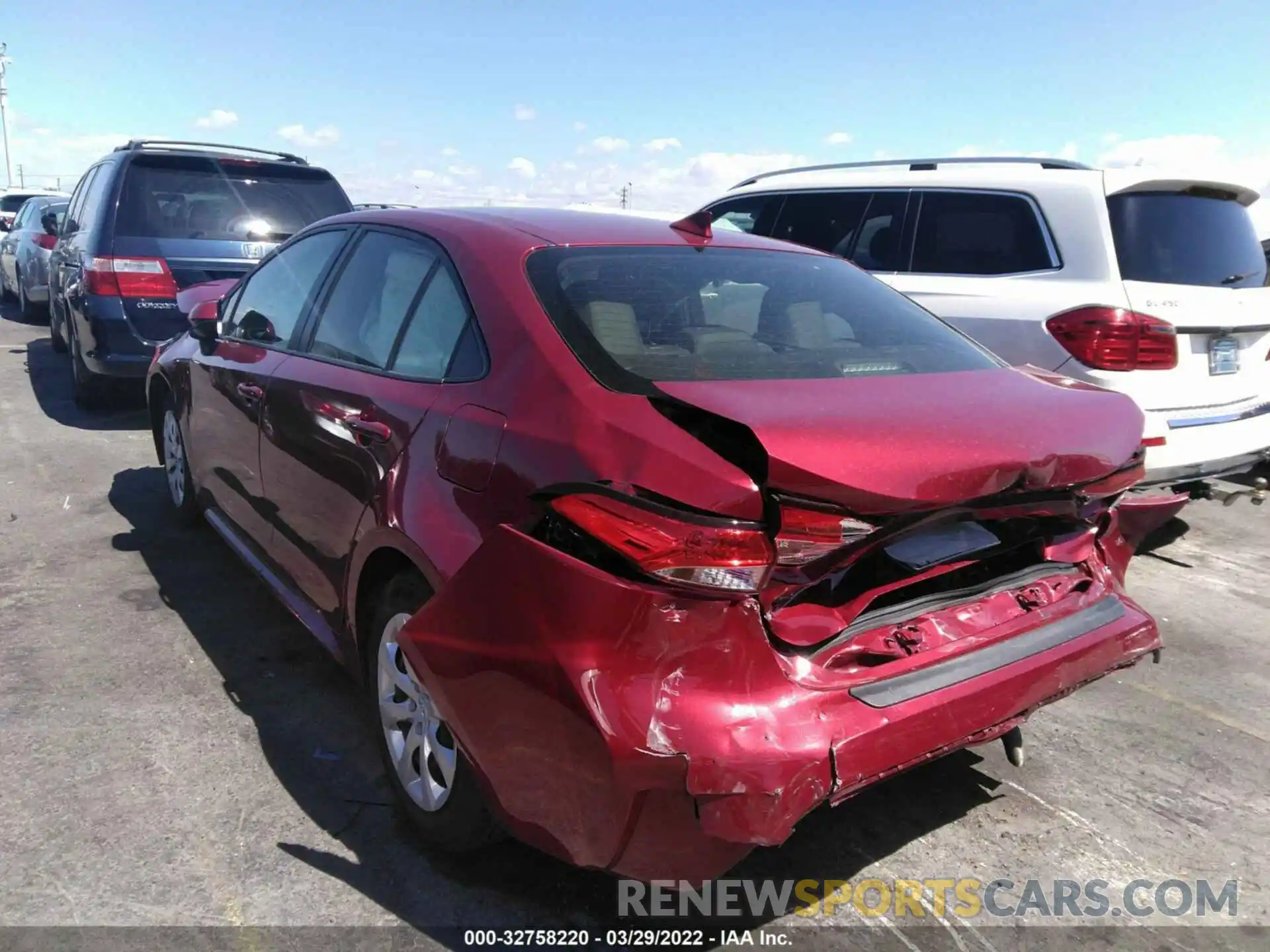 3 Photograph of a damaged car JTDEPMAE7NJ197608 TOYOTA COROLLA 2022