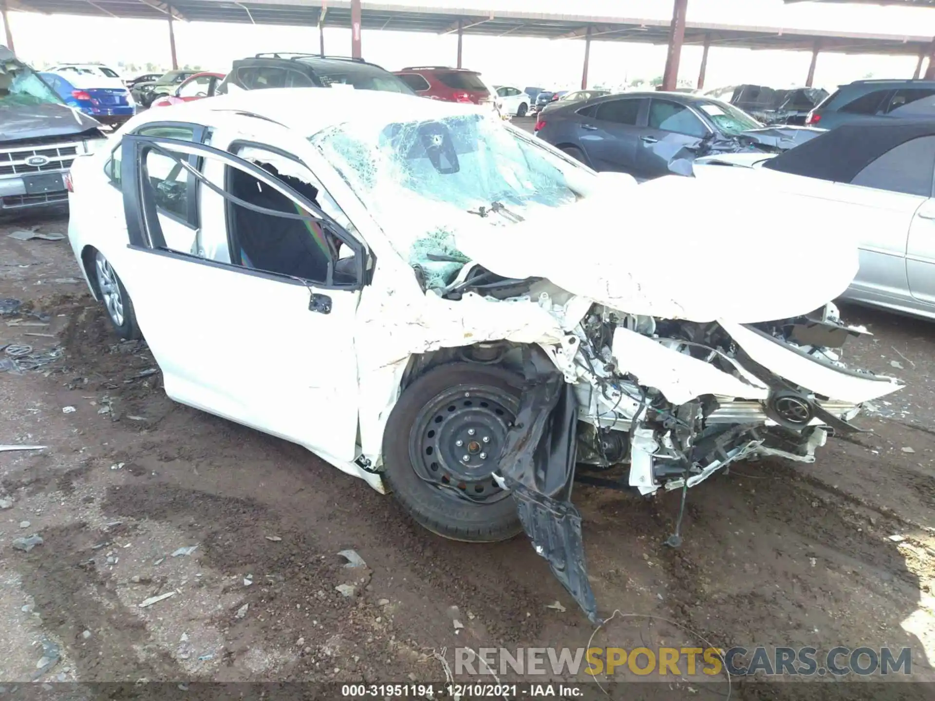 1 Photograph of a damaged car JTDEPMAE7NJ197754 TOYOTA COROLLA 2022