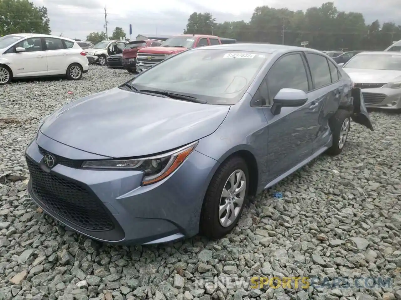 2 Photograph of a damaged car JTDEPMAE7NJ199925 TOYOTA COROLLA 2022