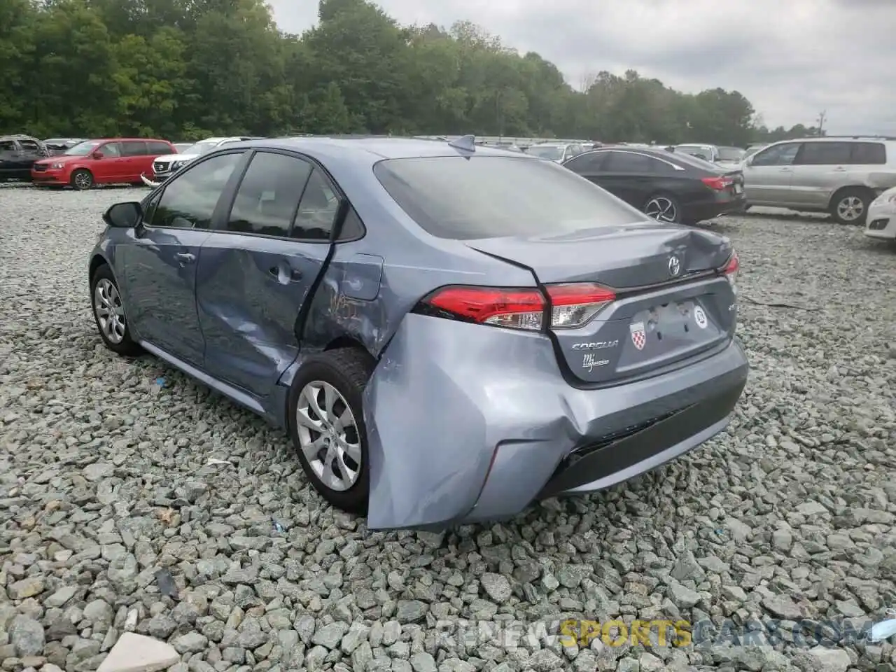 3 Photograph of a damaged car JTDEPMAE7NJ199925 TOYOTA COROLLA 2022