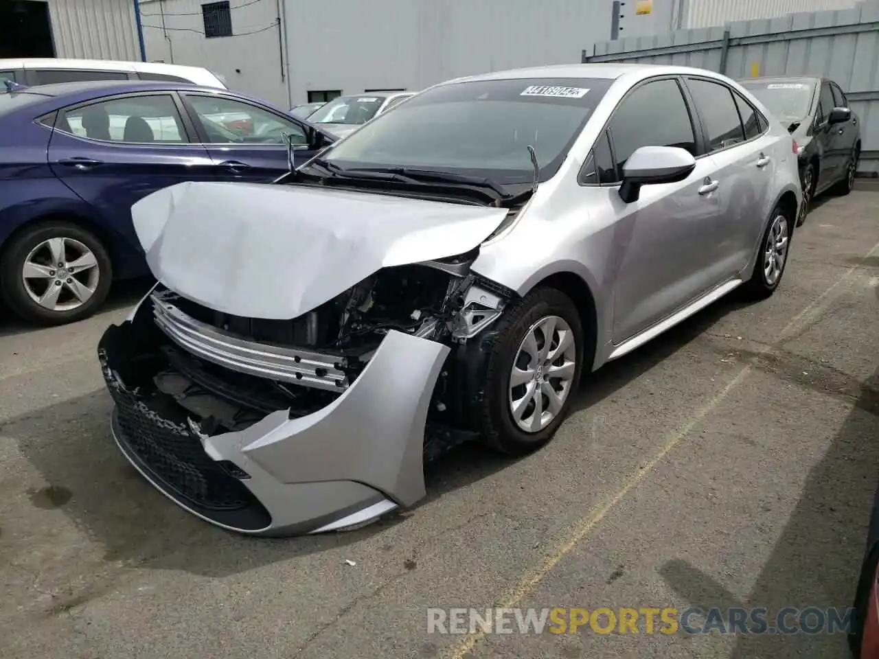 2 Photograph of a damaged car JTDEPMAE7NJ201687 TOYOTA COROLLA 2022