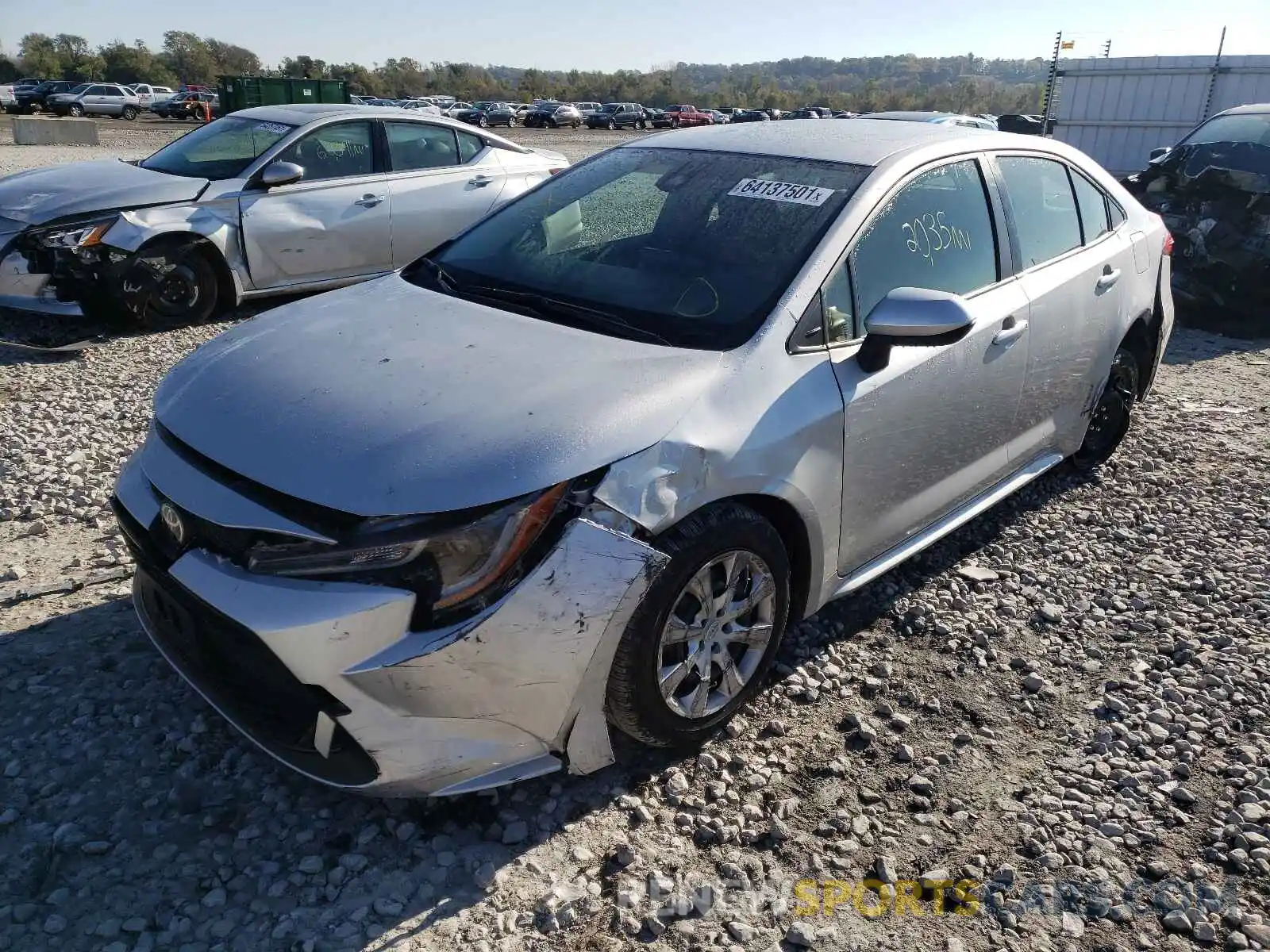 2 Photograph of a damaged car JTDEPMAE7NJ203133 TOYOTA COROLLA 2022