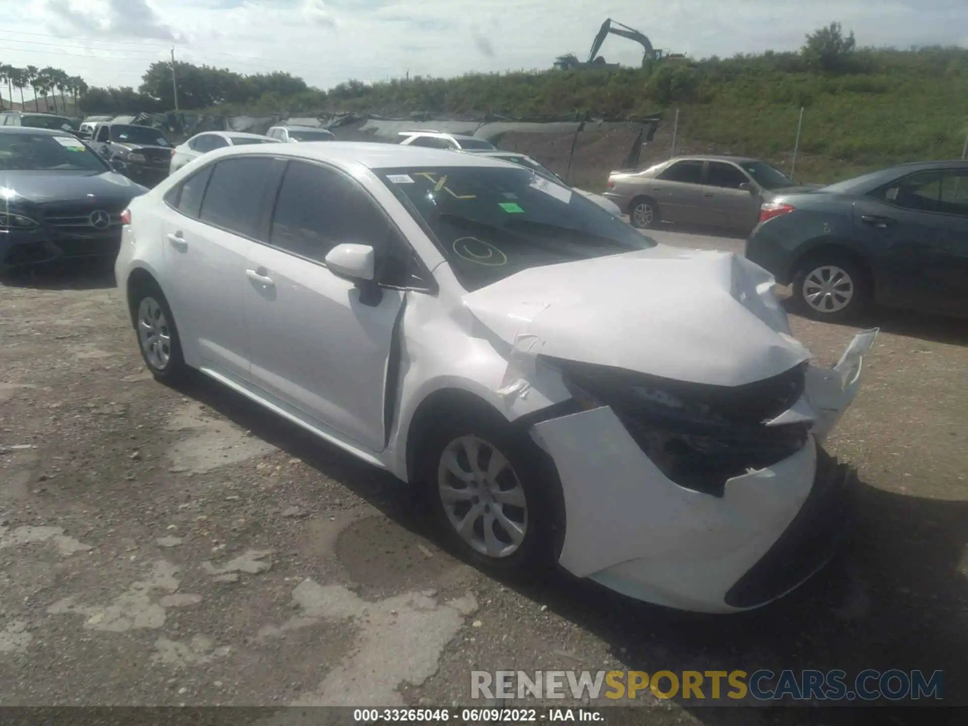 1 Photograph of a damaged car JTDEPMAE7NJ204248 TOYOTA COROLLA 2022