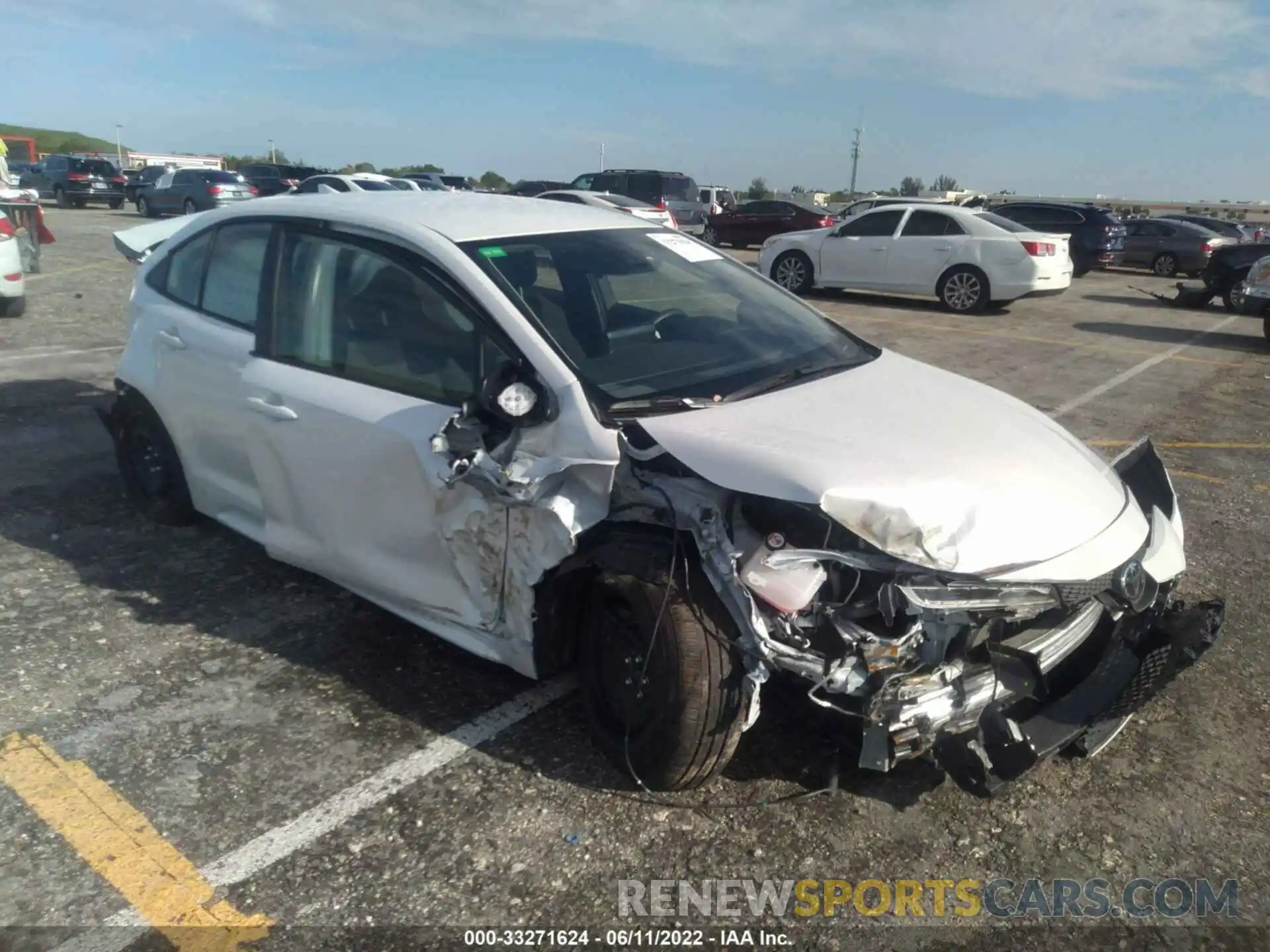 1 Photograph of a damaged car JTDEPMAE7NJ208980 TOYOTA COROLLA 2022