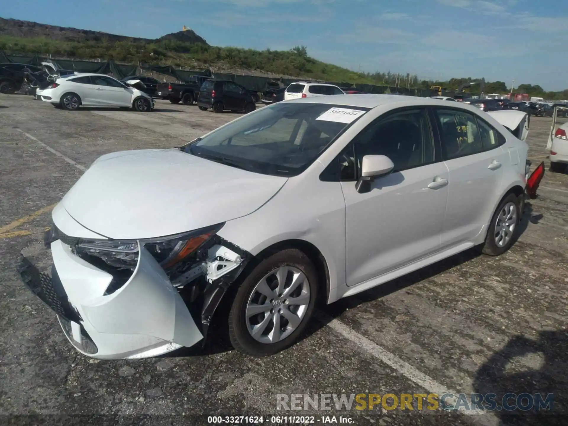 2 Photograph of a damaged car JTDEPMAE7NJ208980 TOYOTA COROLLA 2022