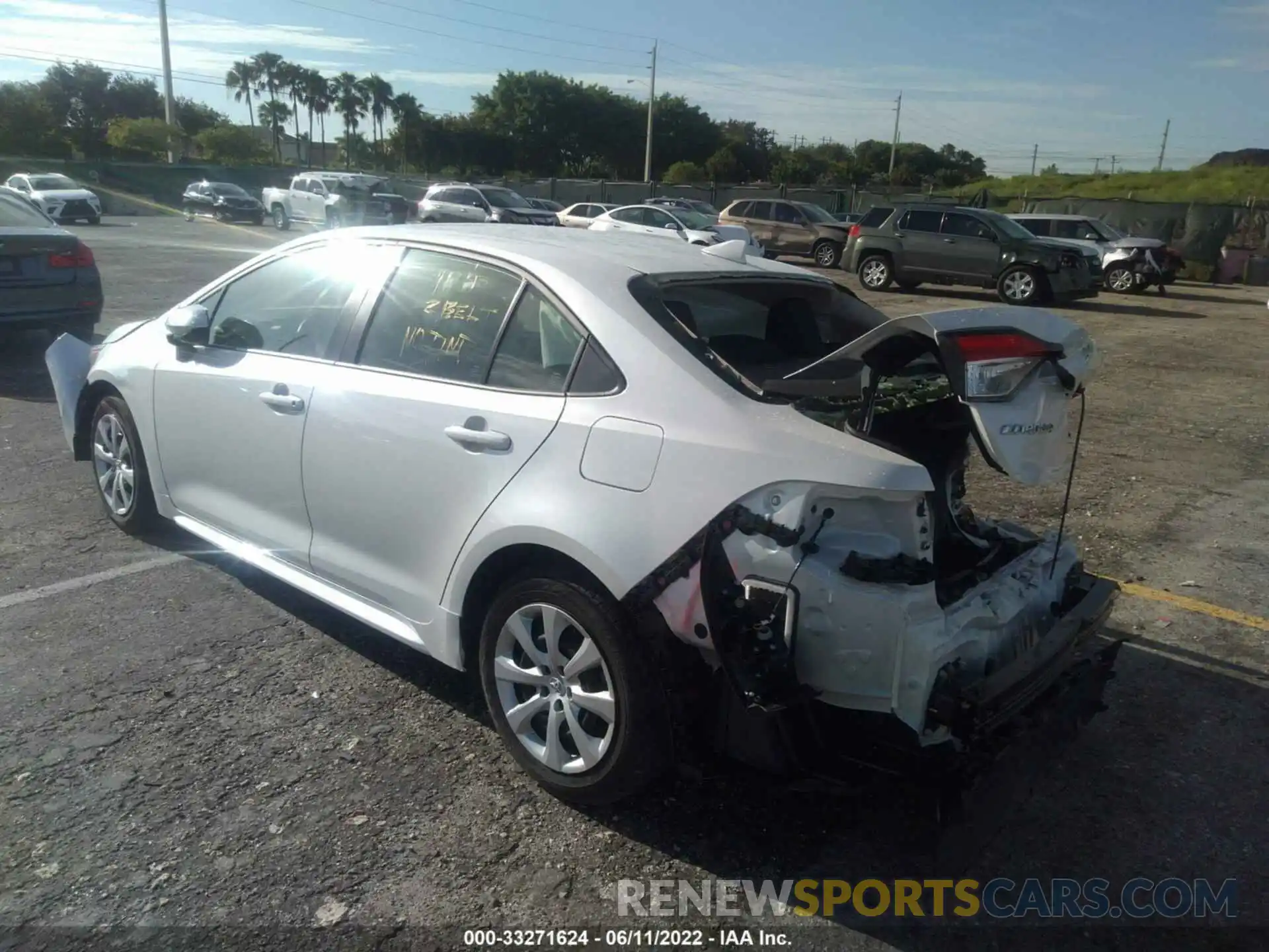 3 Photograph of a damaged car JTDEPMAE7NJ208980 TOYOTA COROLLA 2022